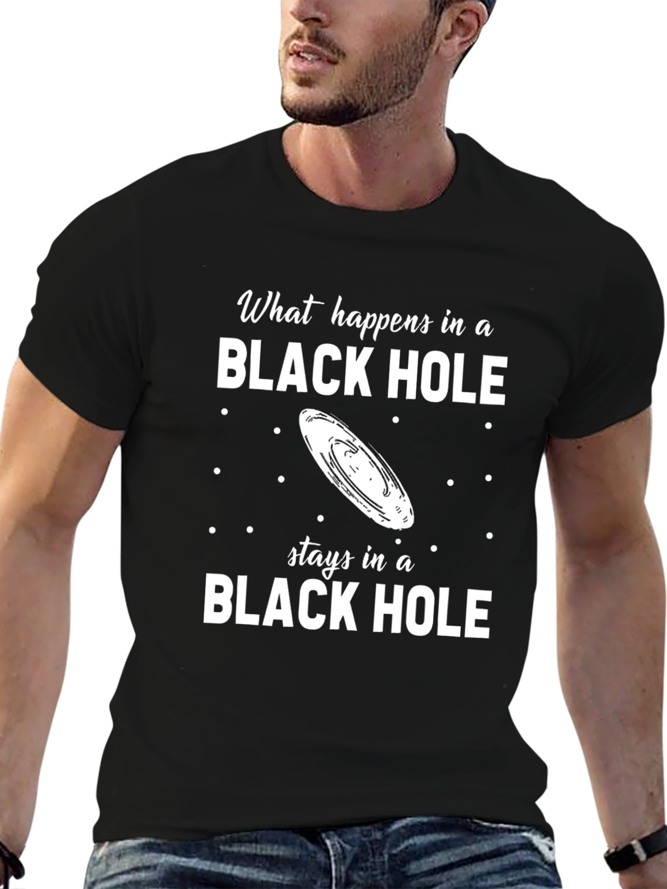 Black Hole Graphic Tee - Funny Science Shirt