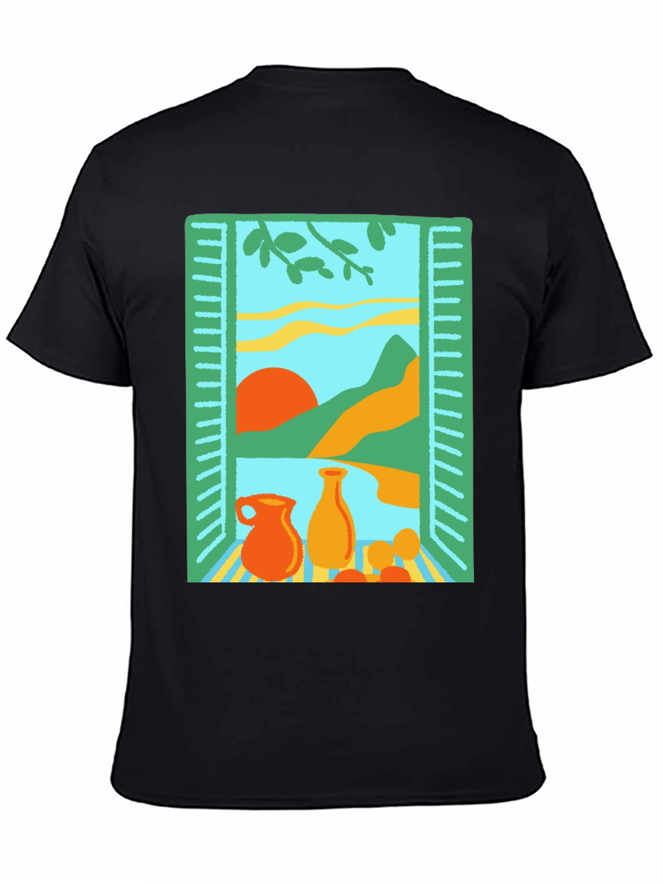 Artistic Window Still Life Graphic Tee