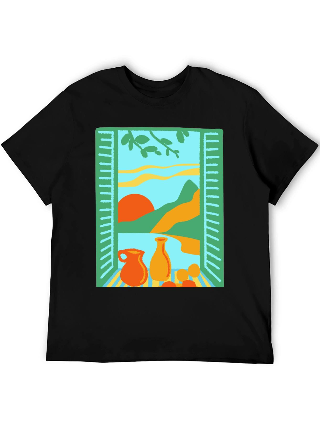 Artistic Window Still Life Graphic Tee