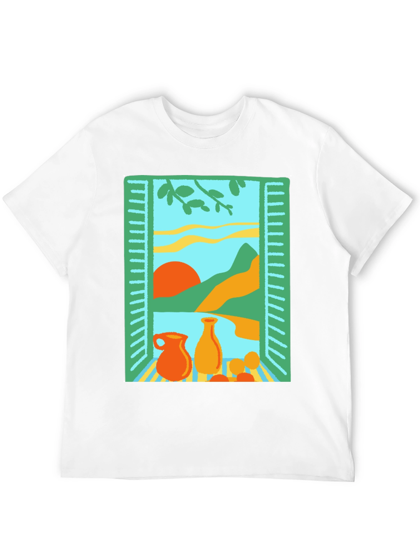 Artistic Window Still Life Graphic Tee