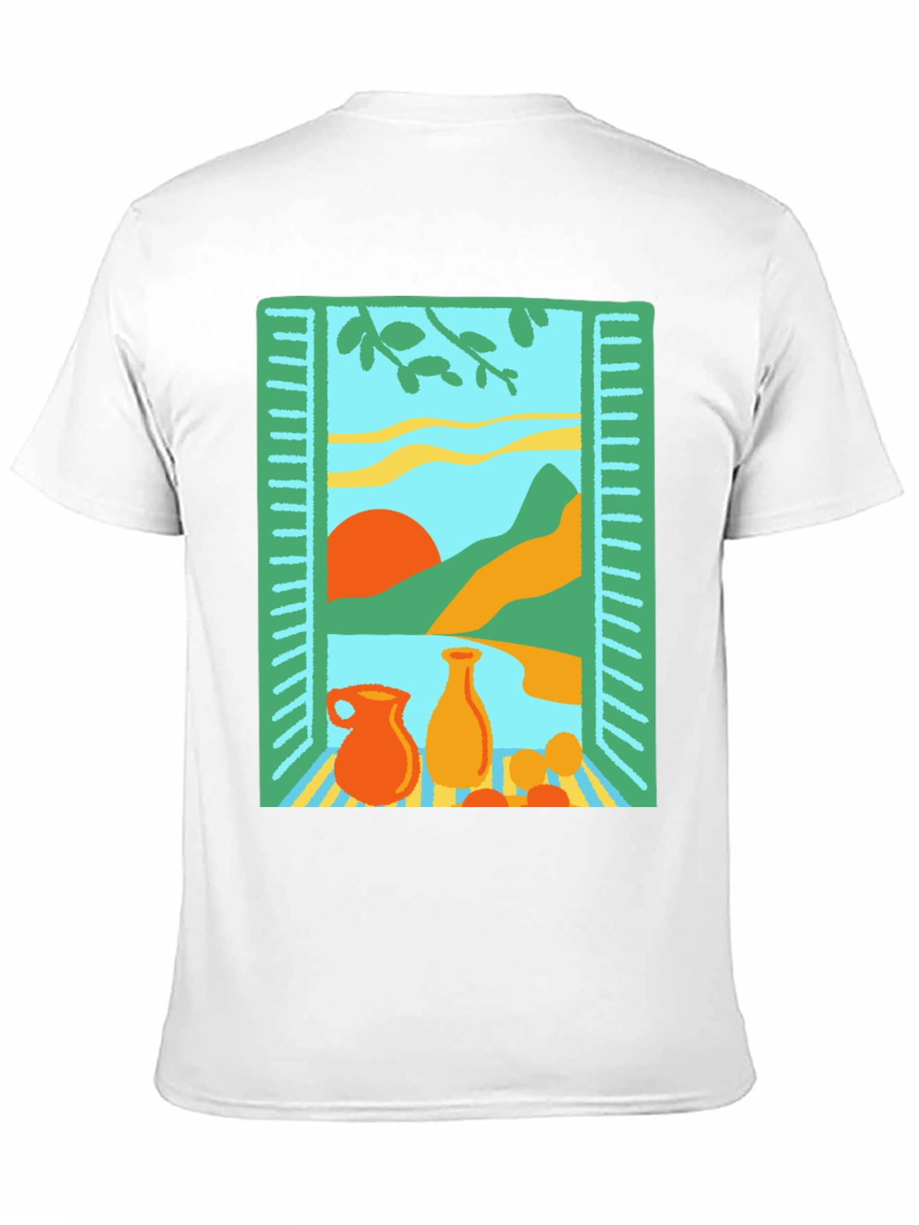 Artistic Window Still Life Graphic Tee