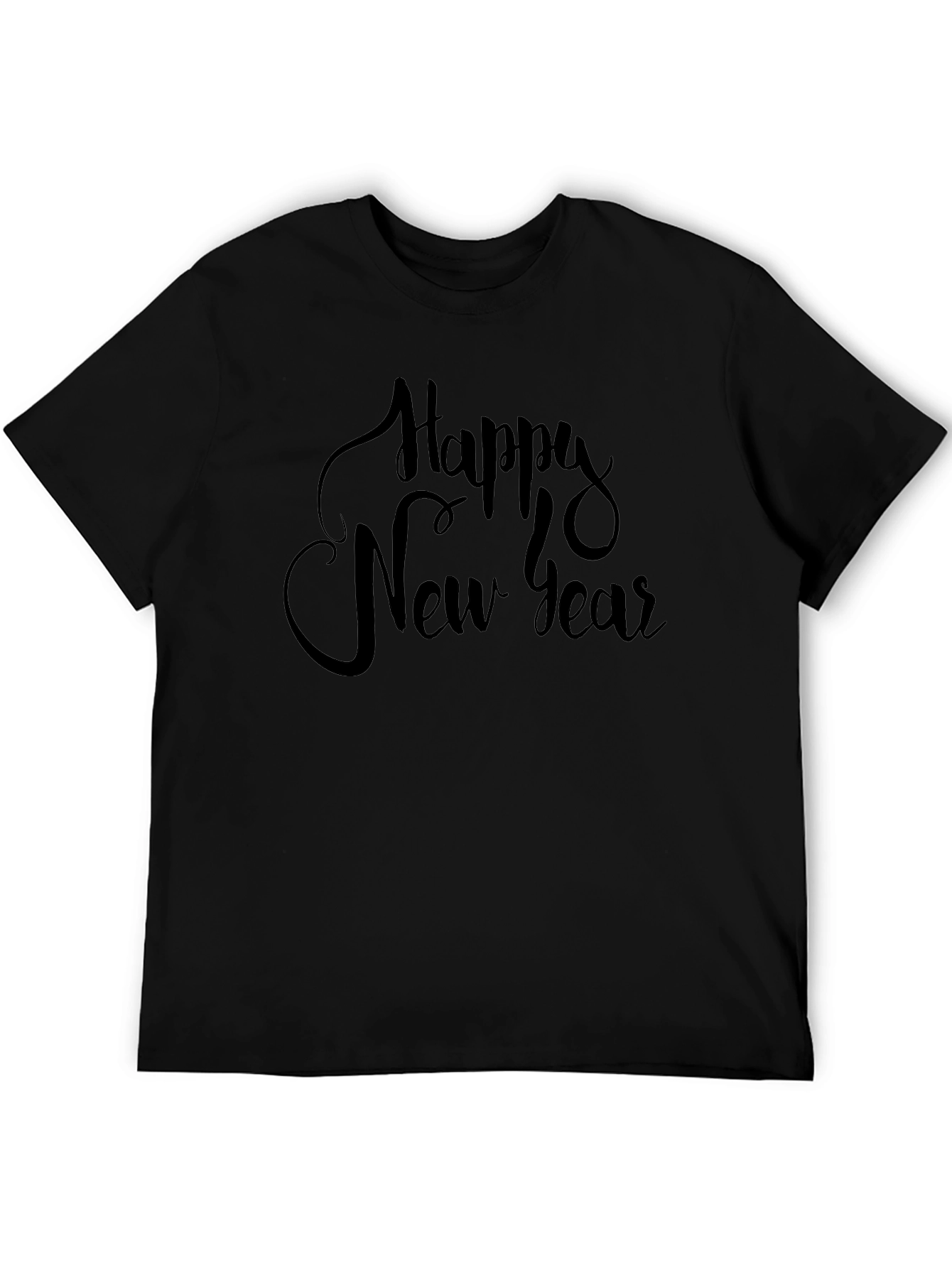 Happy New Year Black T-Shirt
