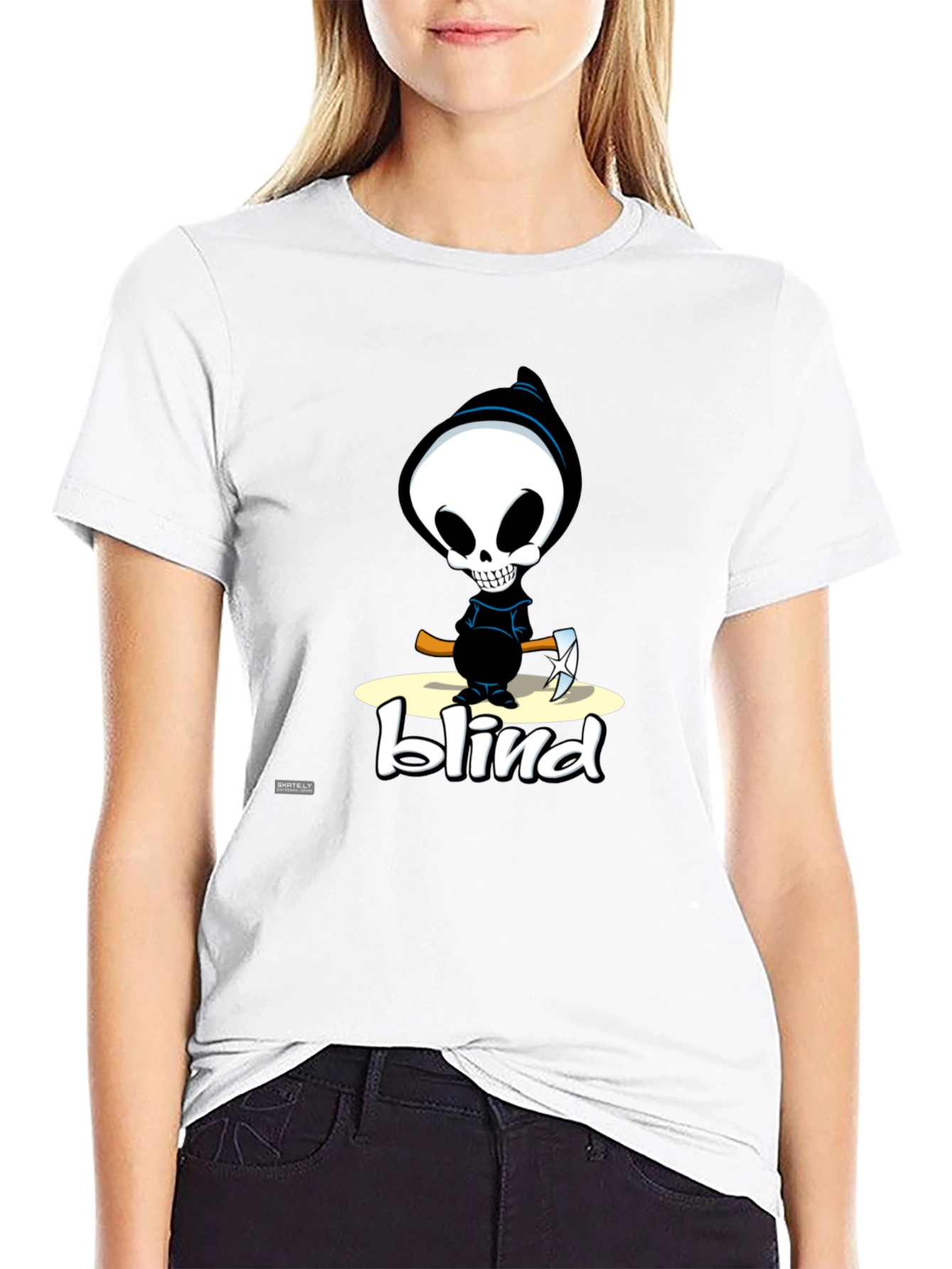 Blind Reaper Graphic Tee - Black Cotton T-Shirt