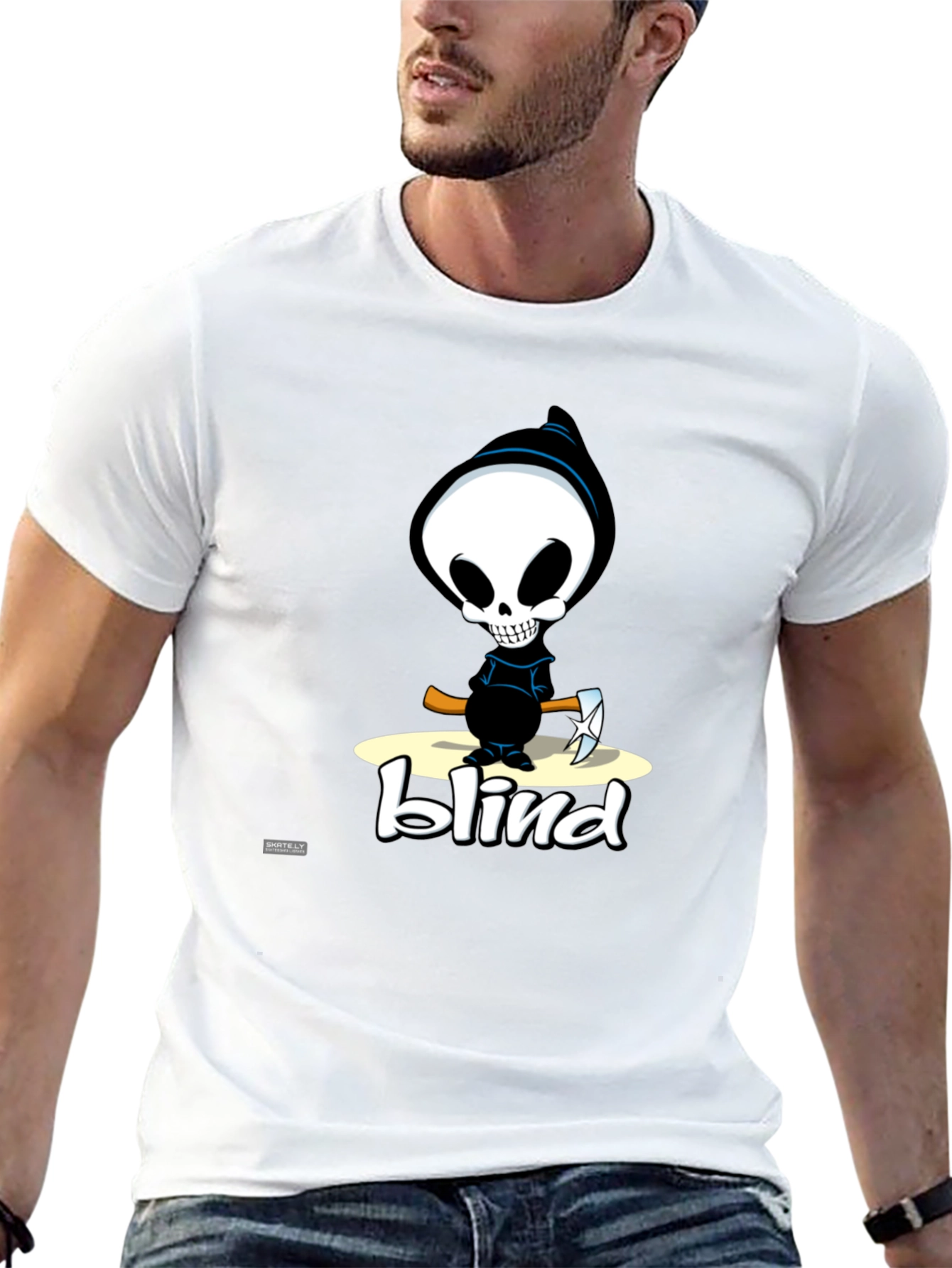 Blind Reaper Graphic Tee - Black Cotton T-Shirt
