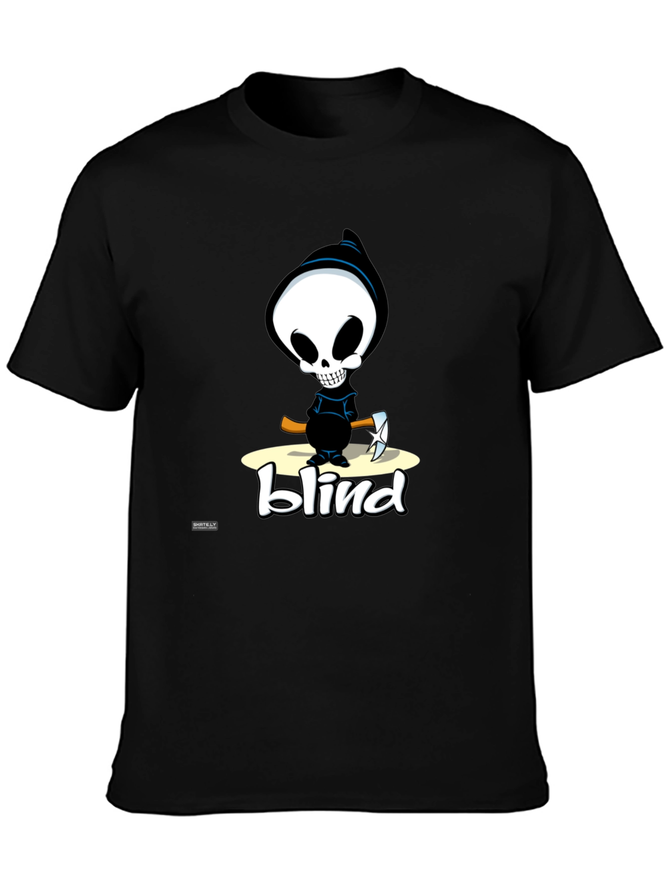 Blind Reaper Graphic Tee - Black Cotton T-Shirt