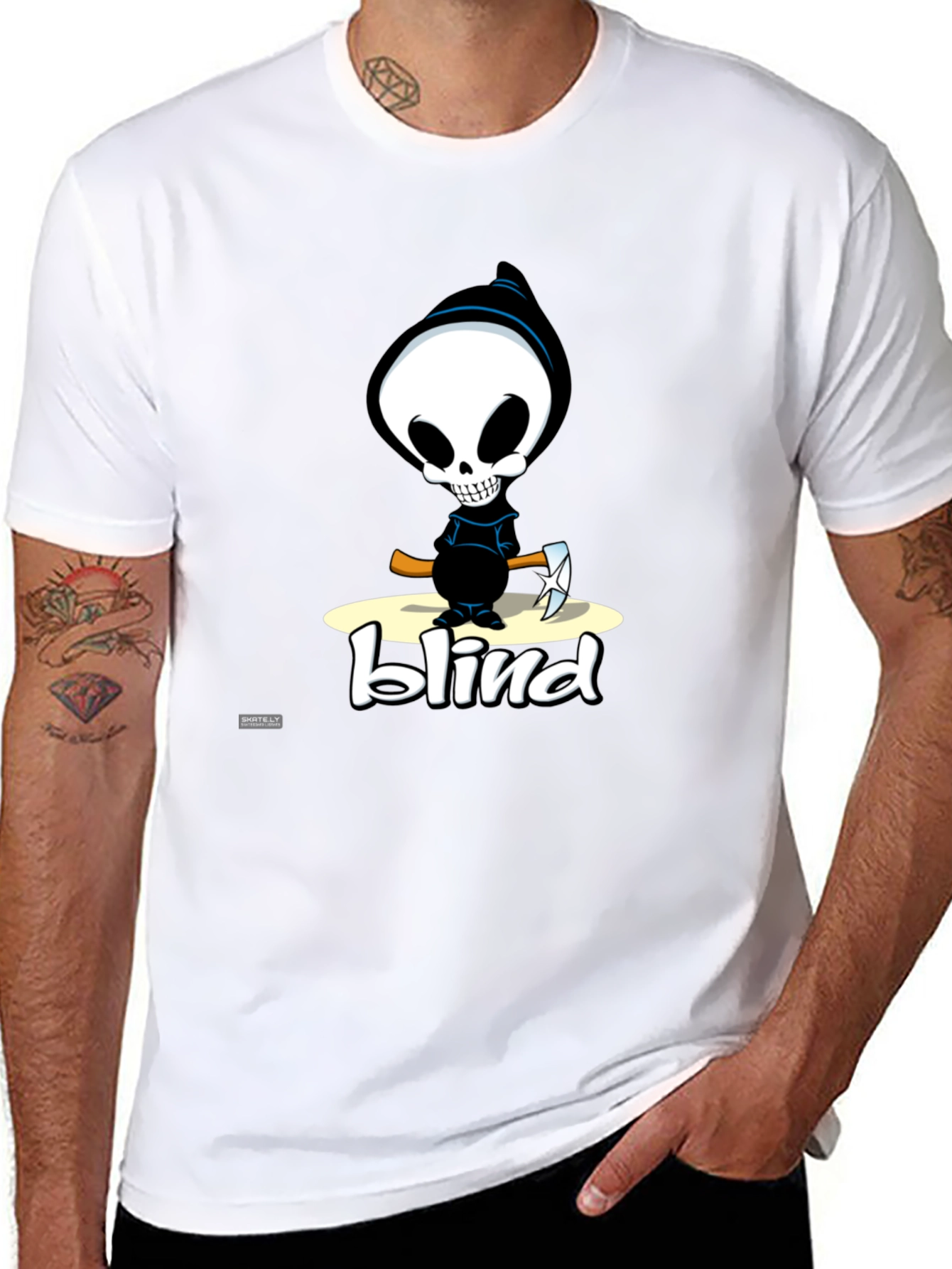Blind Reaper Graphic Tee - Black Cotton T-Shirt