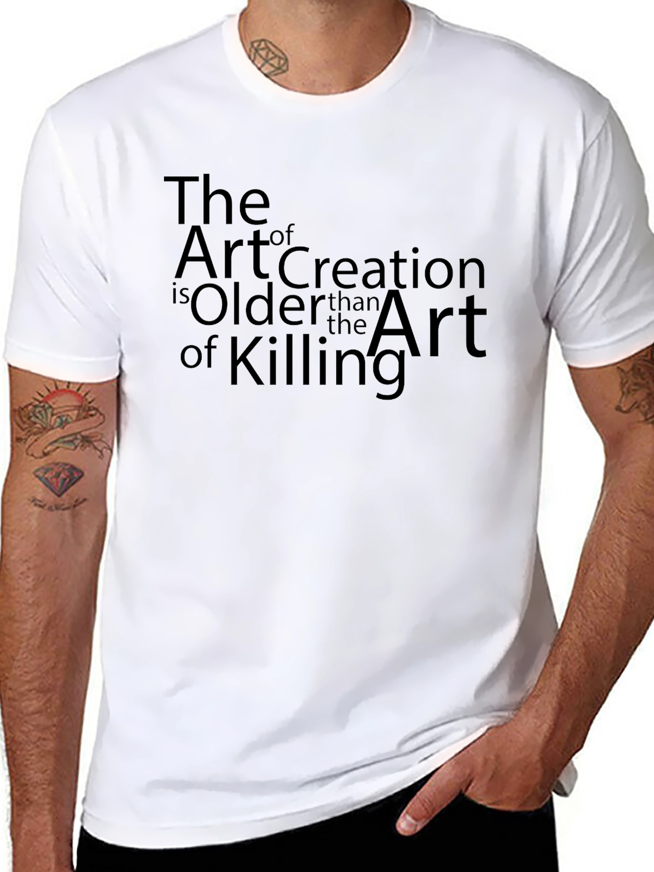 The Art of Creation T-Shirt - Artistic Black Tee