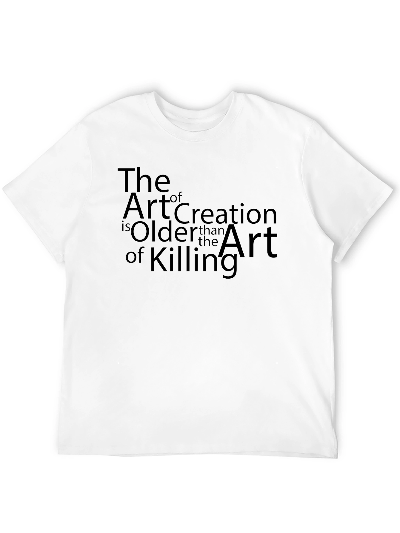 The Art of Creation T-Shirt - Artistic Black Tee