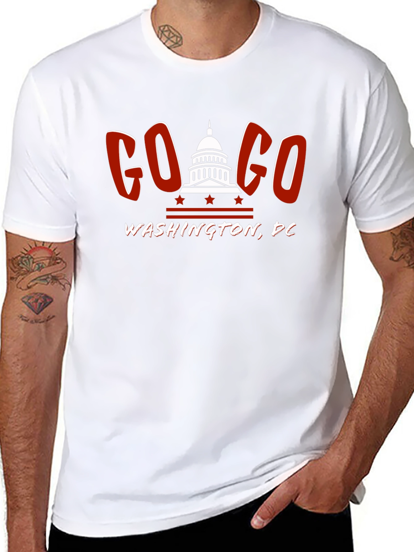 Go-Go Washington DC Black T-Shirt