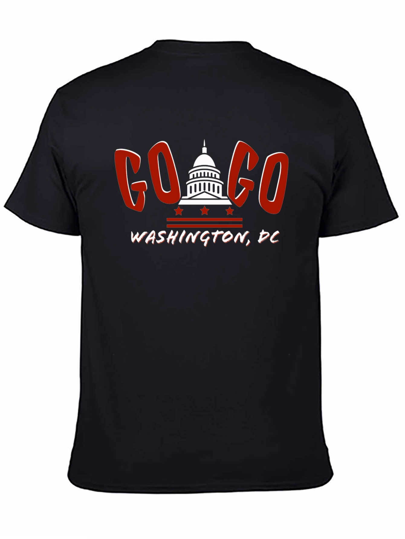 Go-Go Washington DC Black T-Shirt