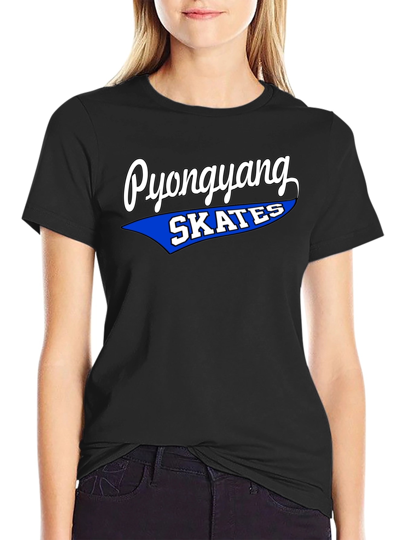Pyongyang Skates Graphic Tee - Retro Style
