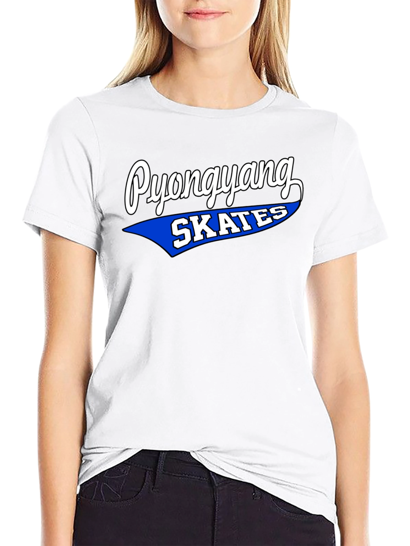 Pyongyang Skates Graphic Tee - Retro Style