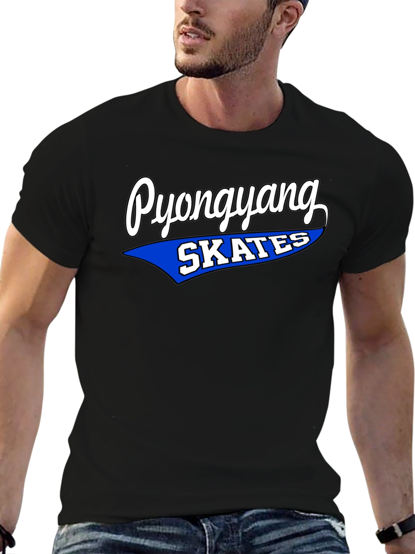 Pyongyang Skates Graphic Tee - Retro Style