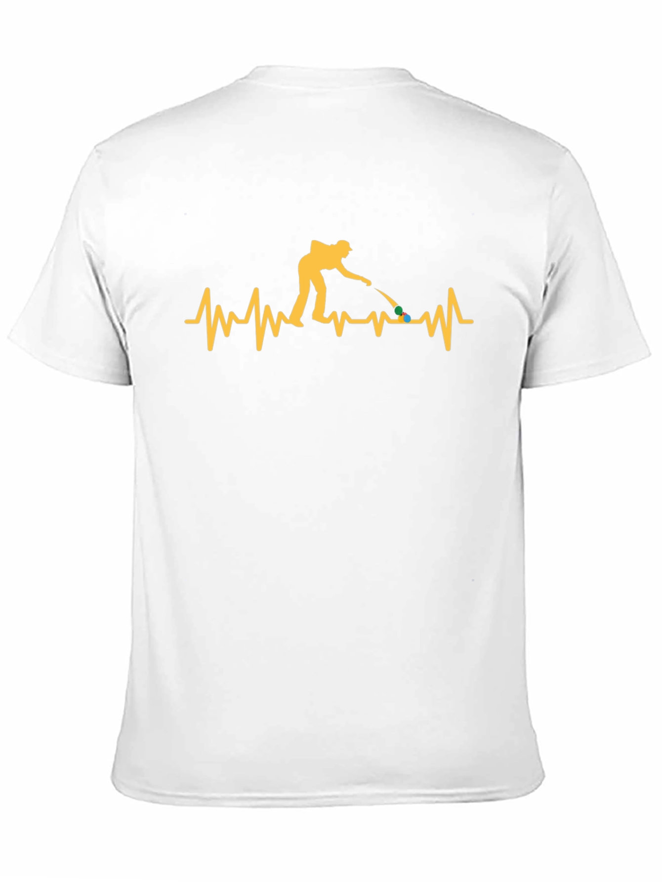 Pool Player Heartbeat Graphic T-Shirt