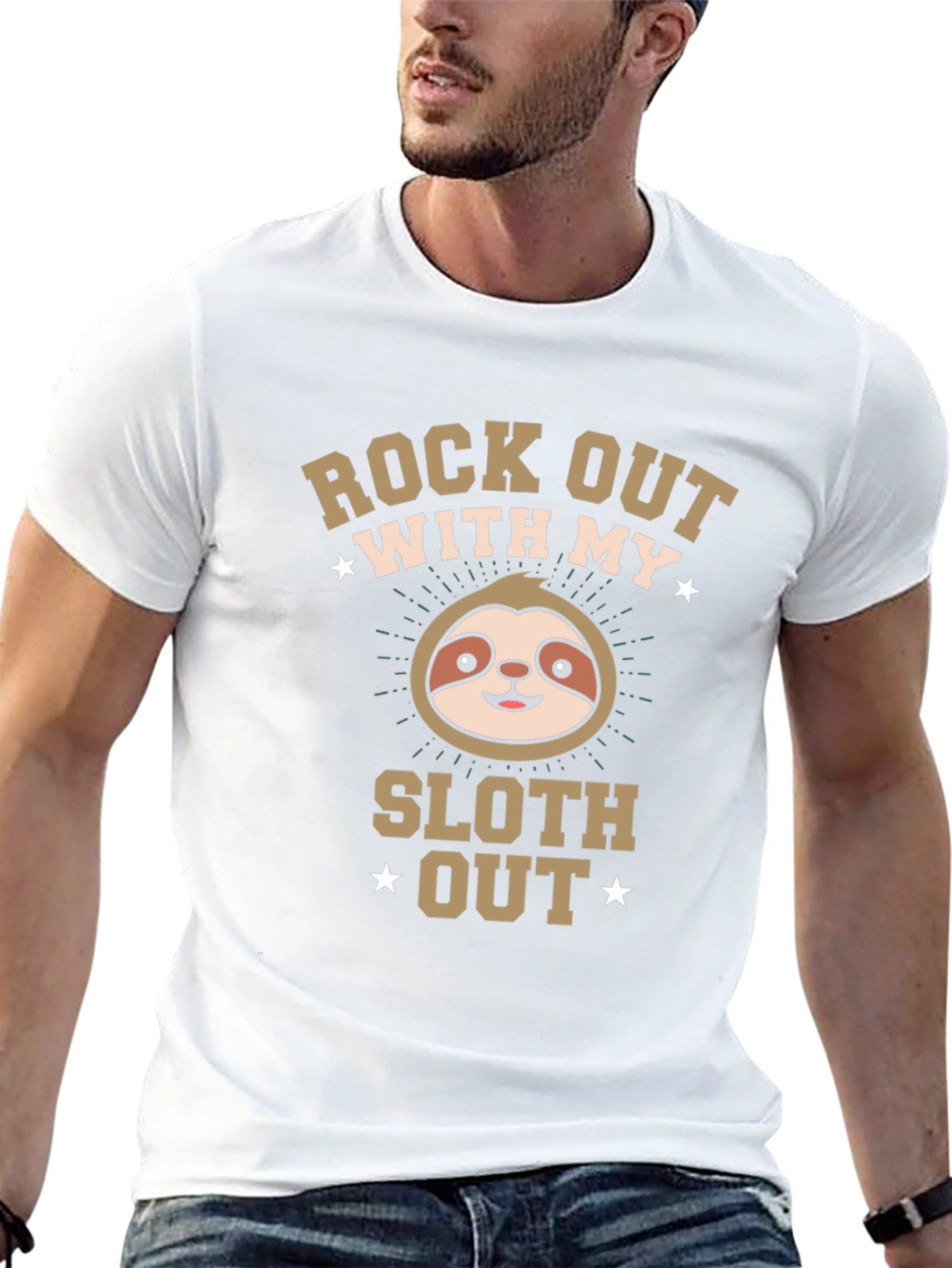 Rock Out With My Sloth Out - Funny T-Shirt