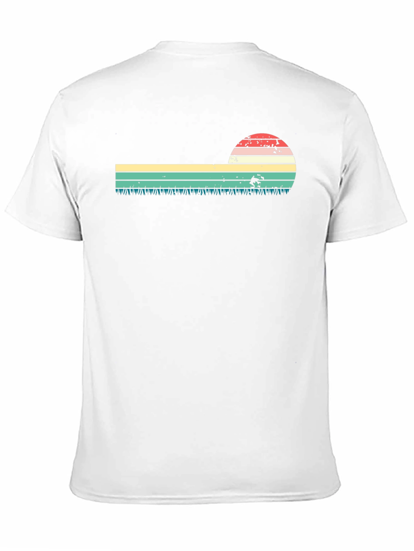Retro Sunset Black T-Shirt