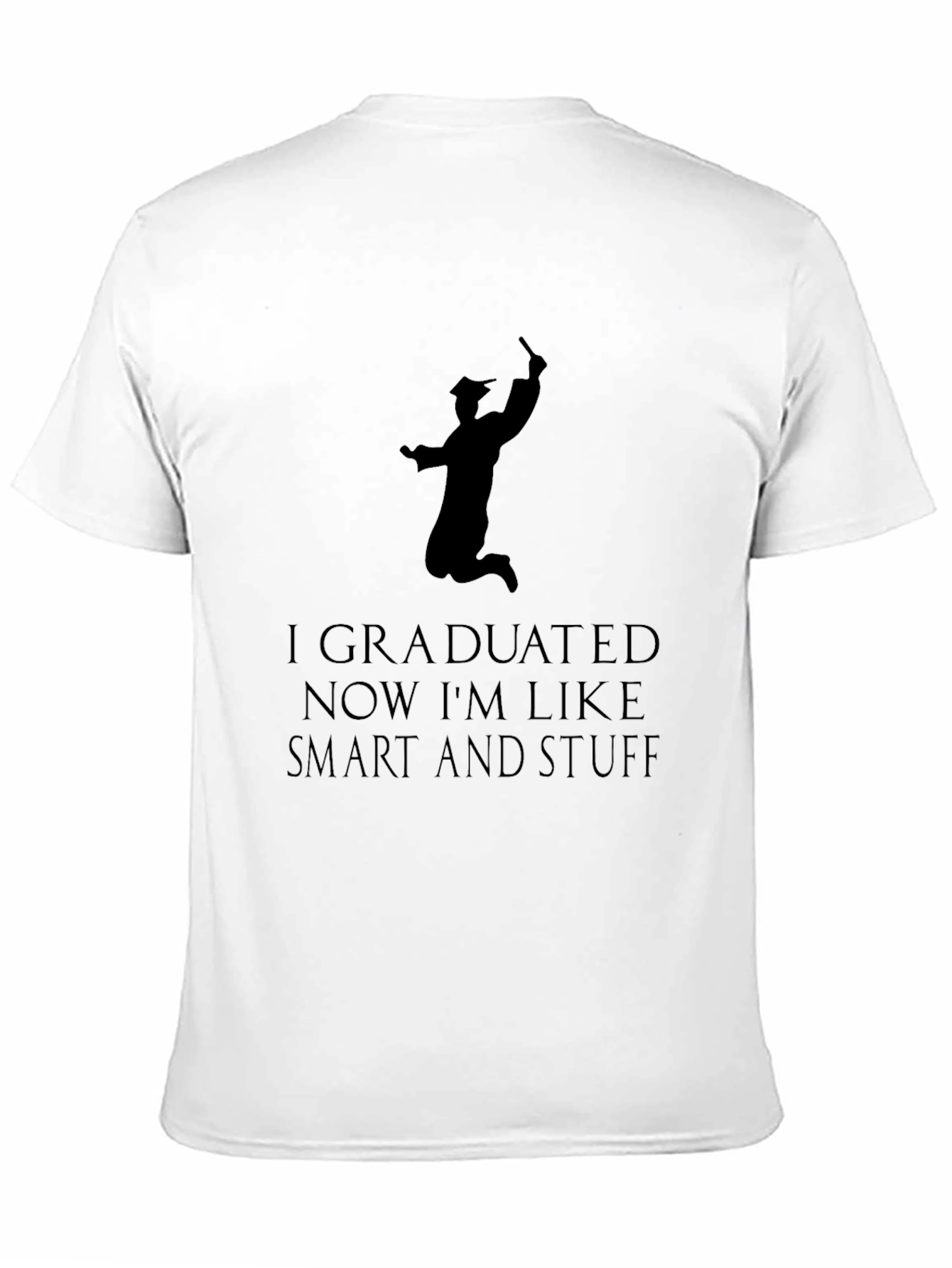 Graduated Smart & Stuff Black T-Shirt