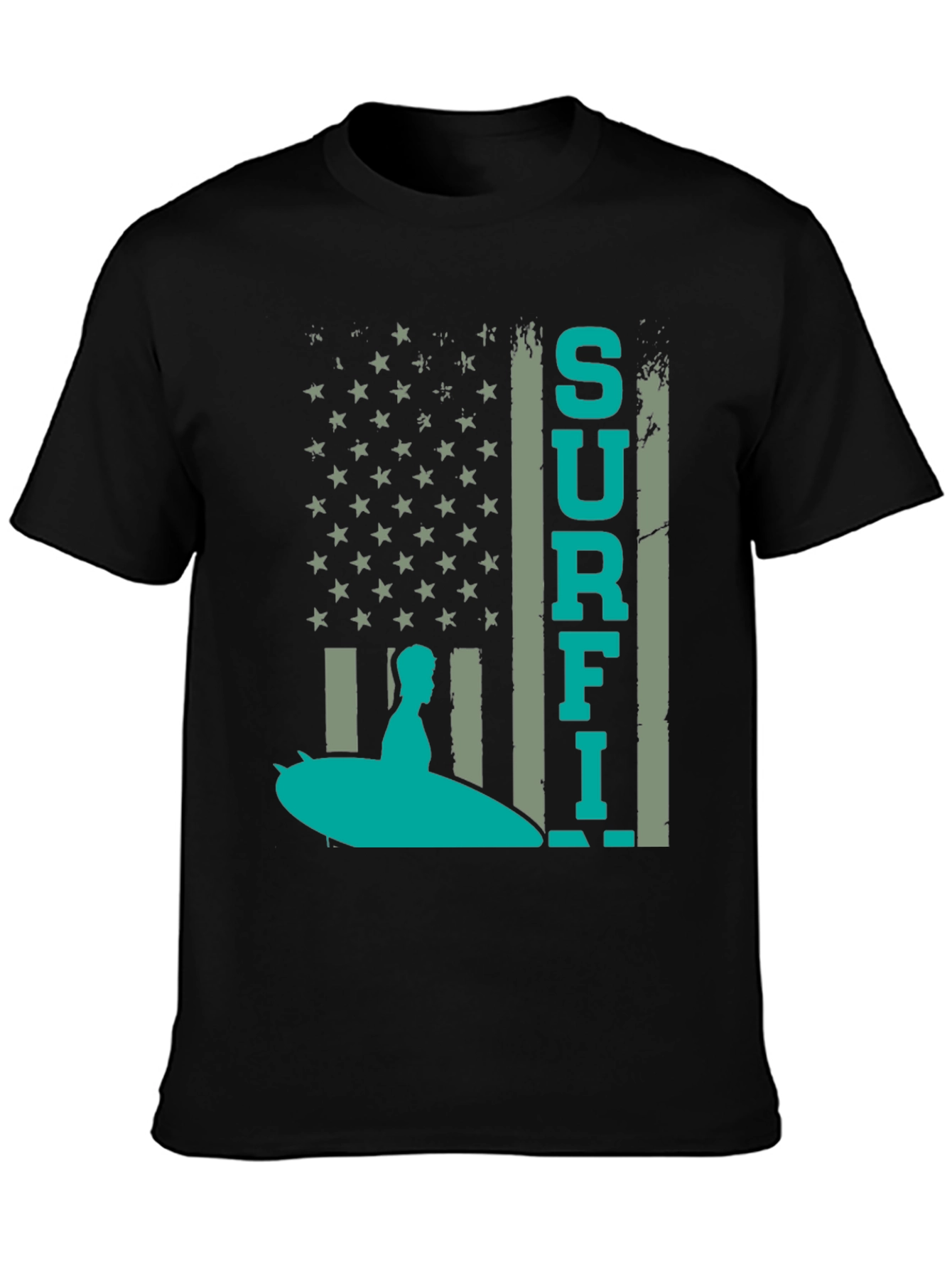 Surf American Flag T-Shirt
