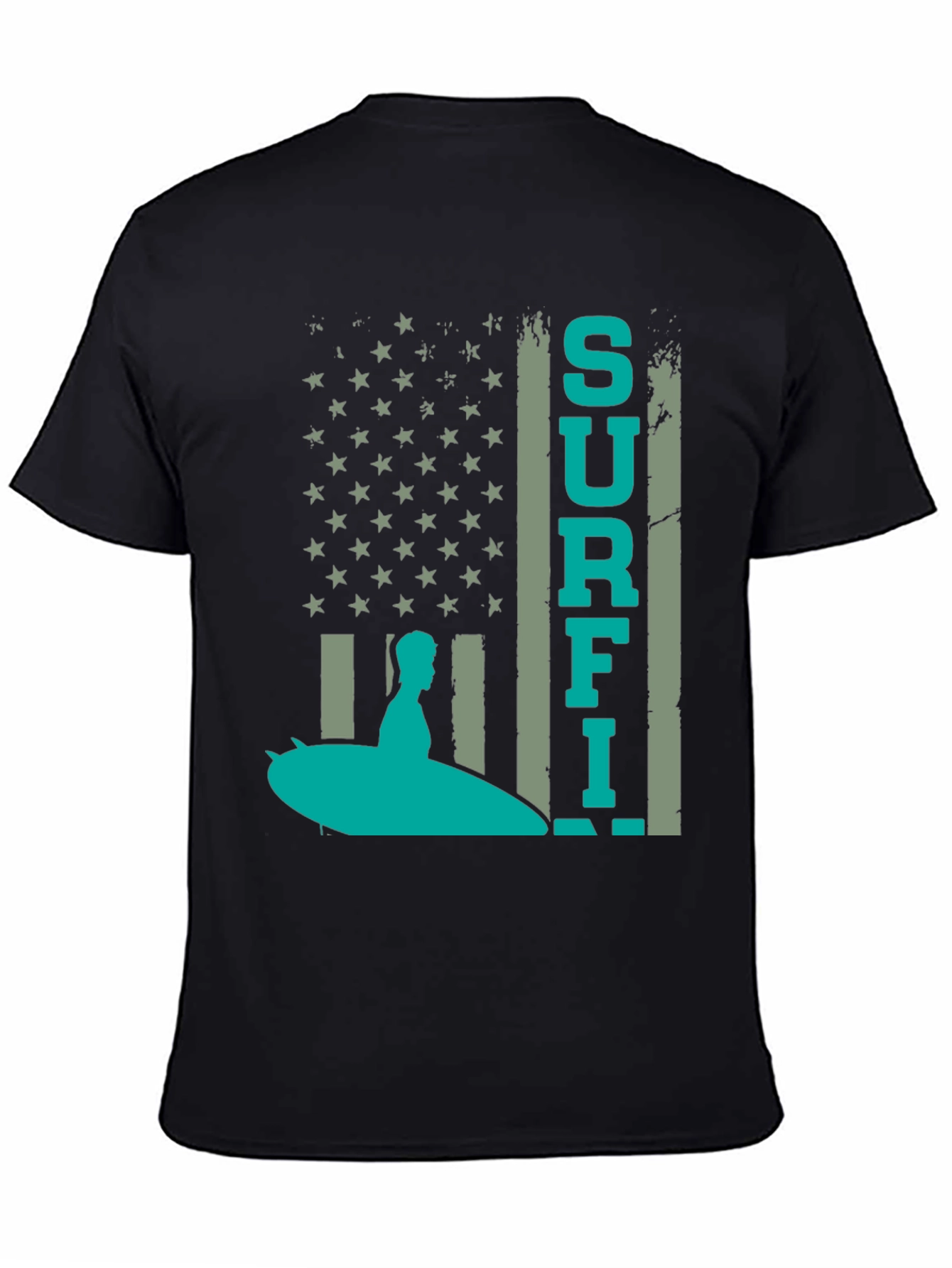 Surf American Flag T-Shirt