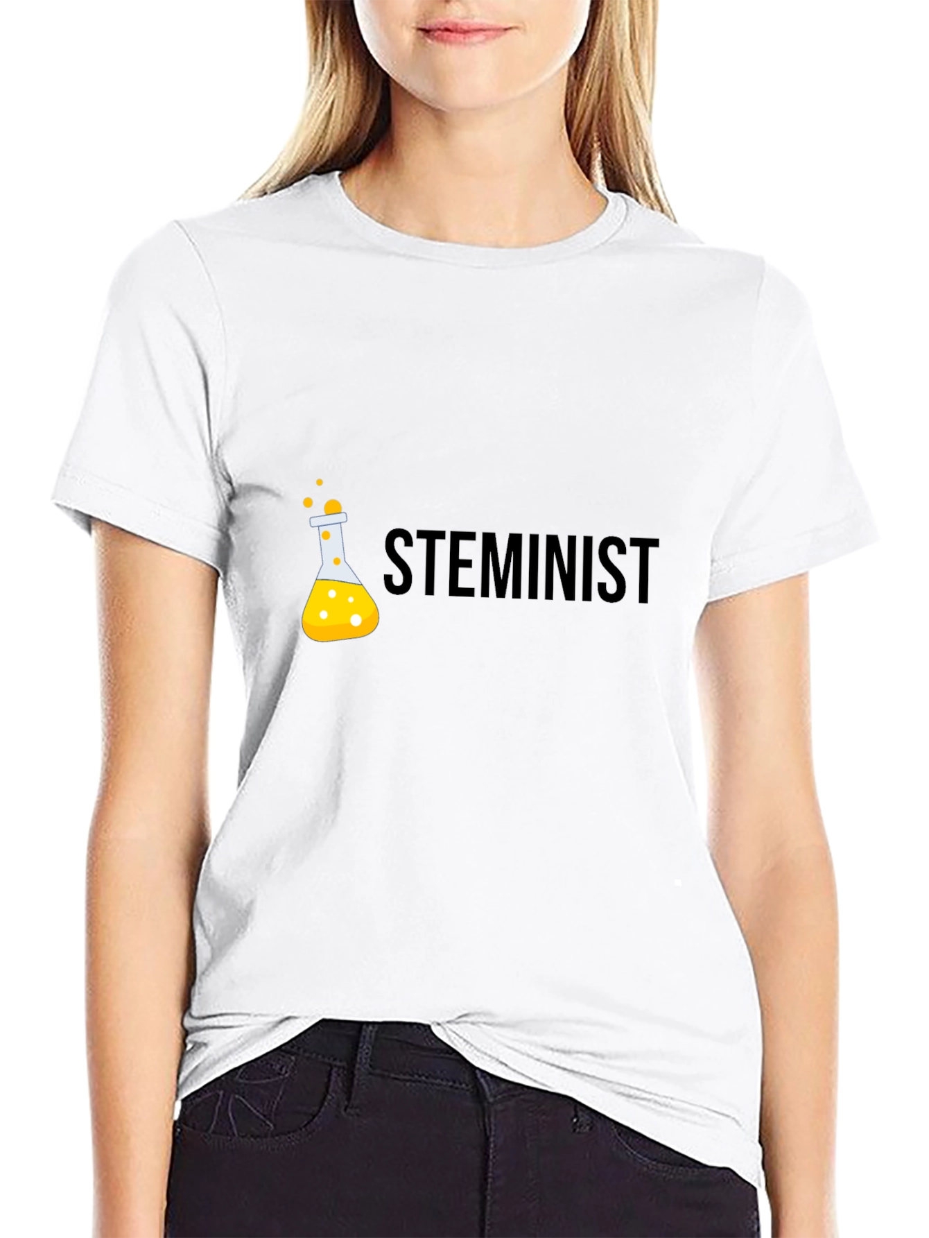 STEMinist Black T-Shirt - Science & Equality