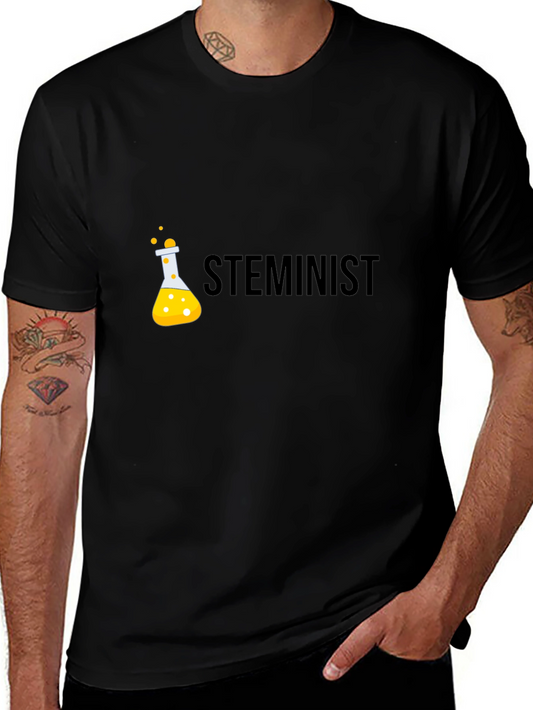 STEMinist Black T-Shirt - Science & Equality