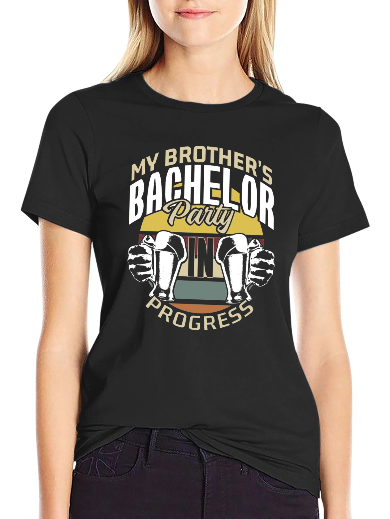 Bachelor Party In Progress Graphic Tee