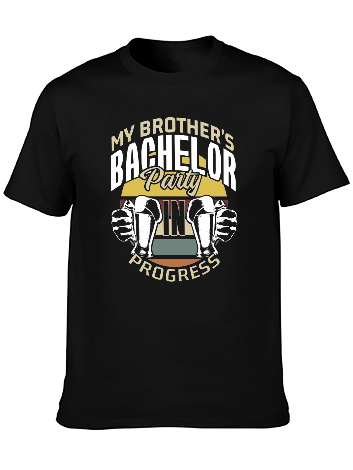 Bachelor Party In Progress Graphic Tee