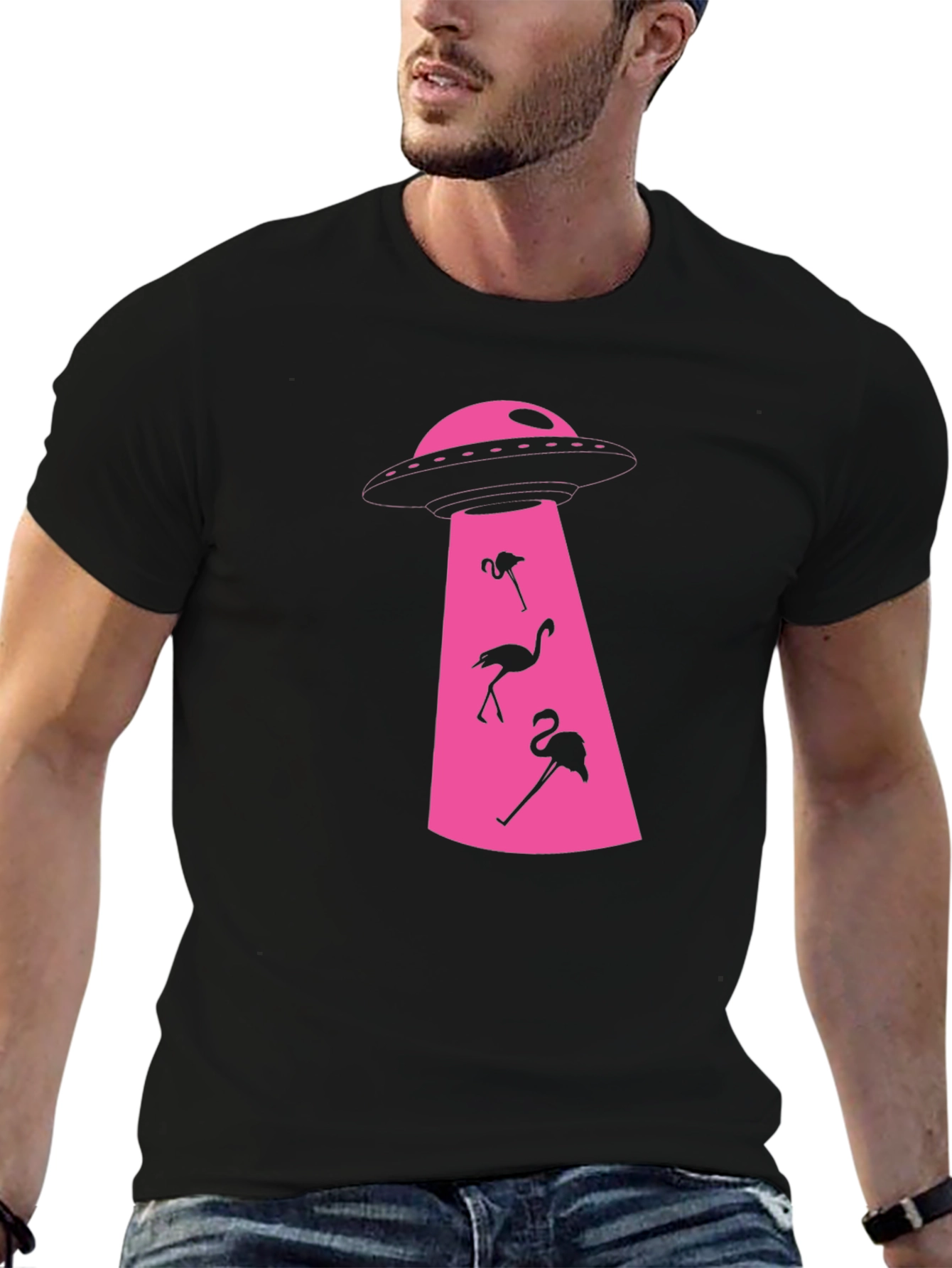 Flamingo Abduction T-Shirt: Fun & Unique Design