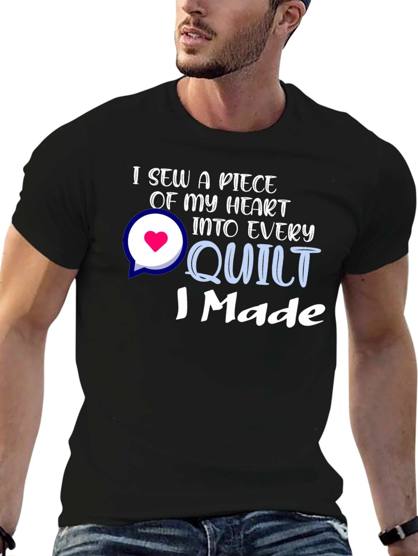I Sew a Piece of My Heart Quilt T-Shirt