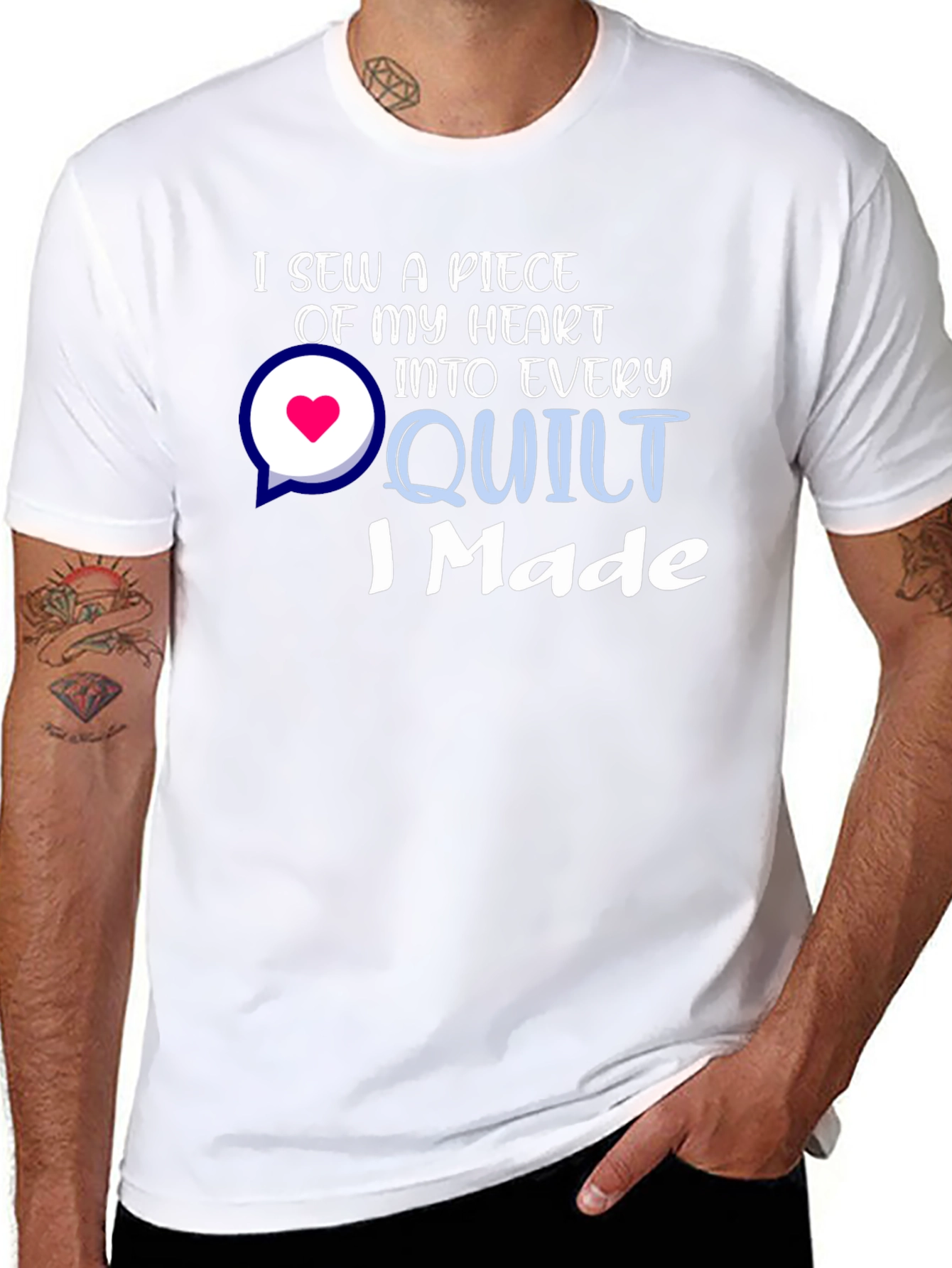 I Sew a Piece of My Heart Quilt T-Shirt