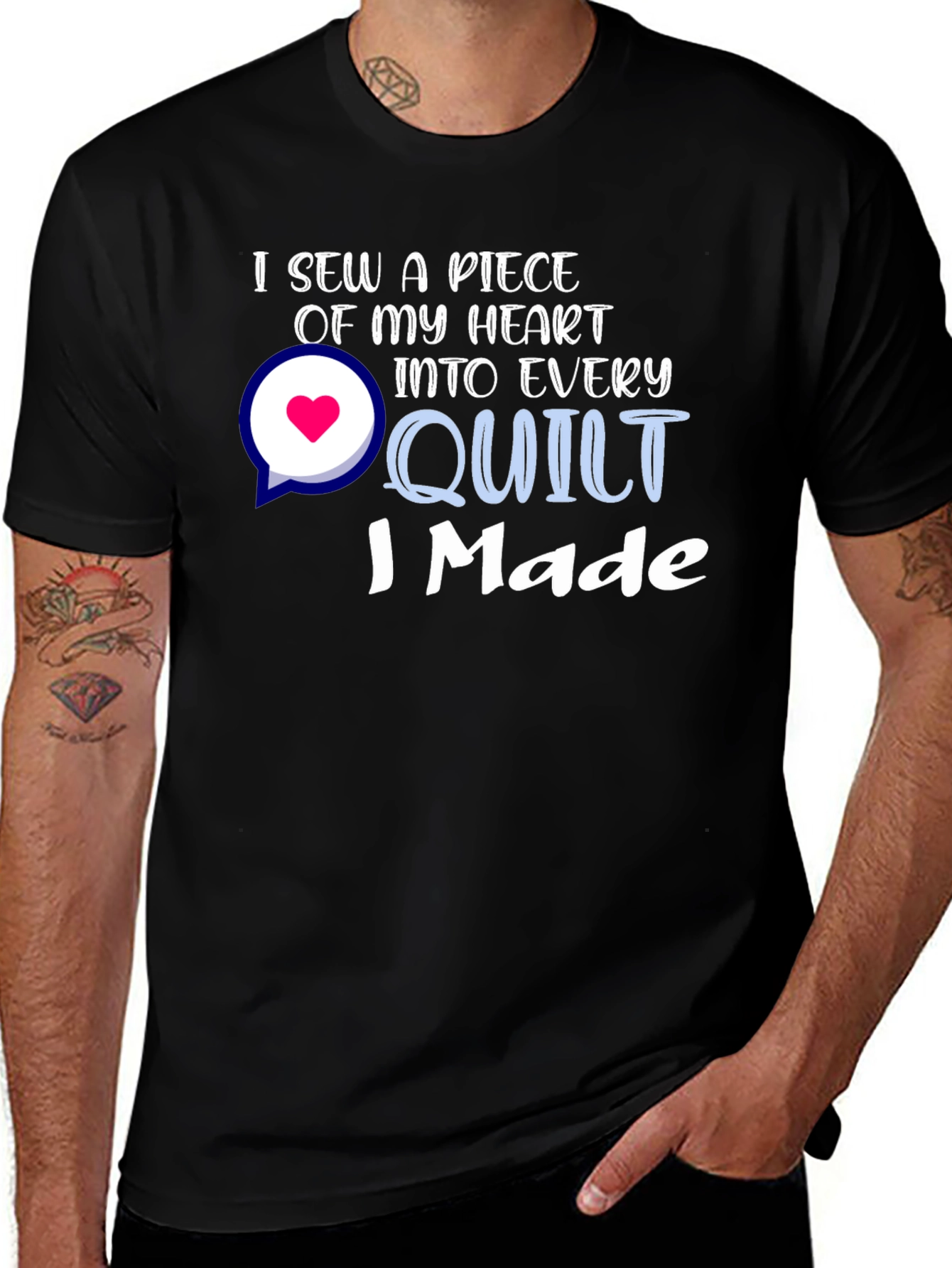 I Sew a Piece of My Heart Quilt T-Shirt