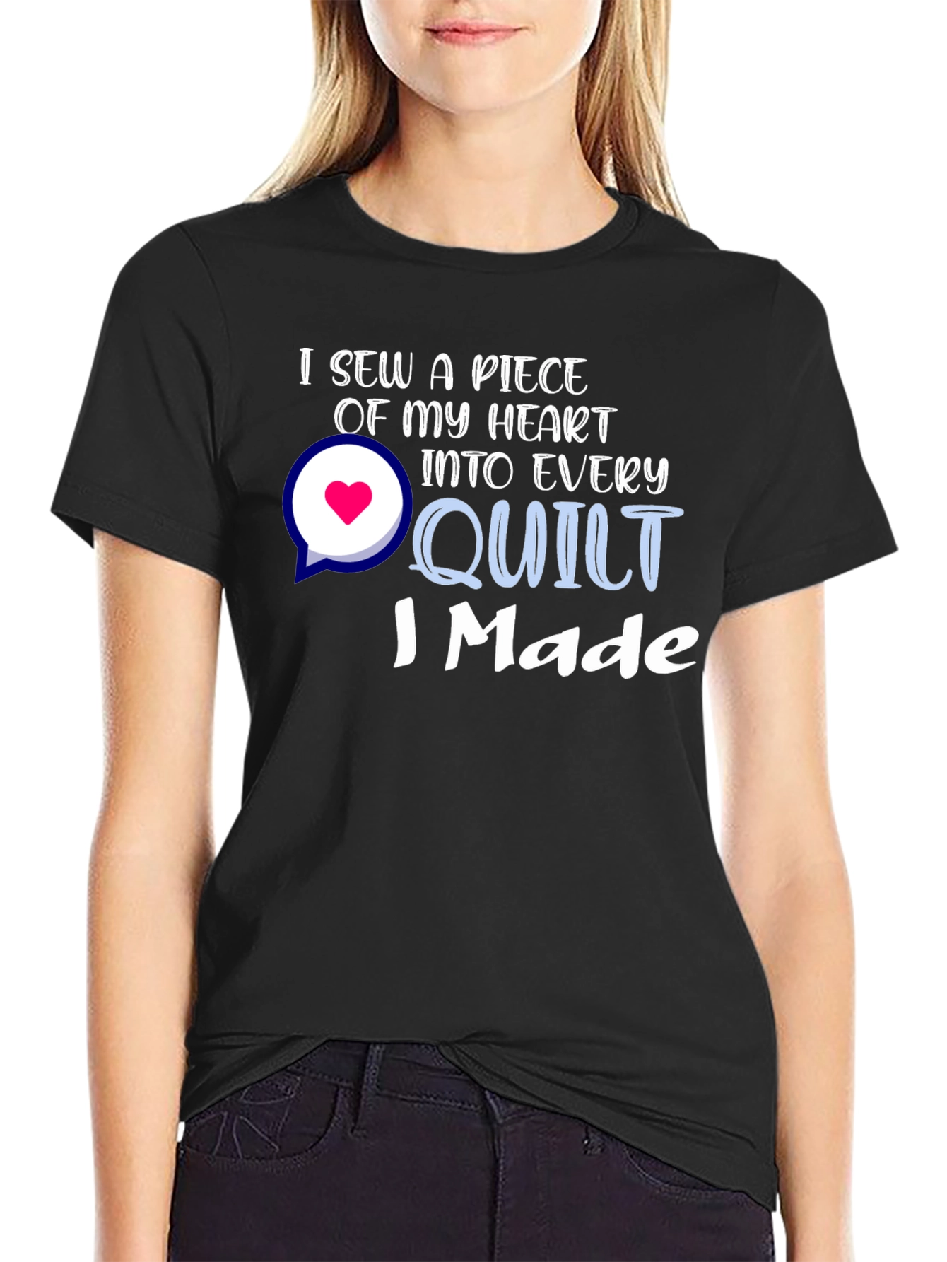 I Sew a Piece of My Heart Quilt T-Shirt