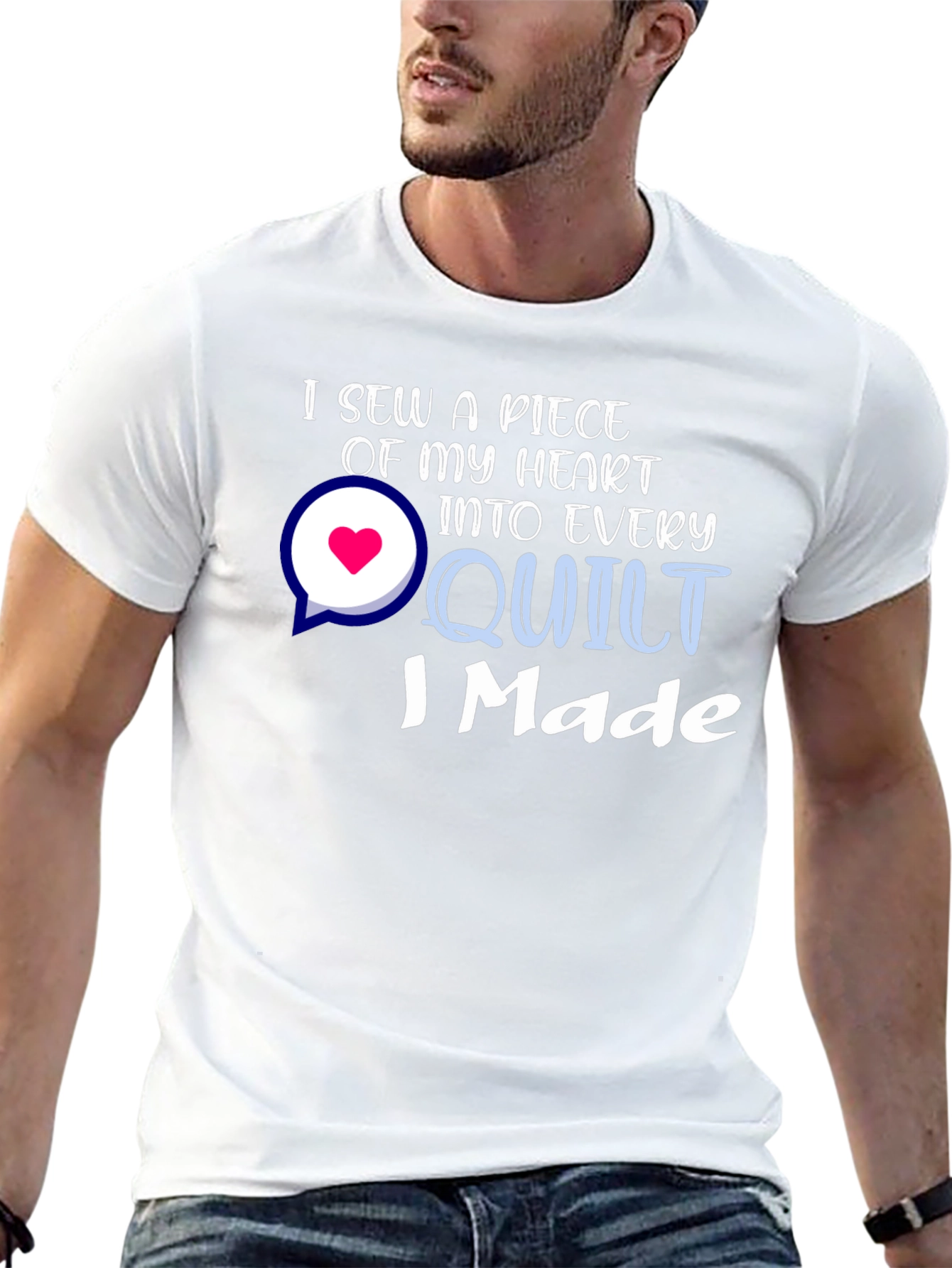 I Sew a Piece of My Heart Quilt T-Shirt