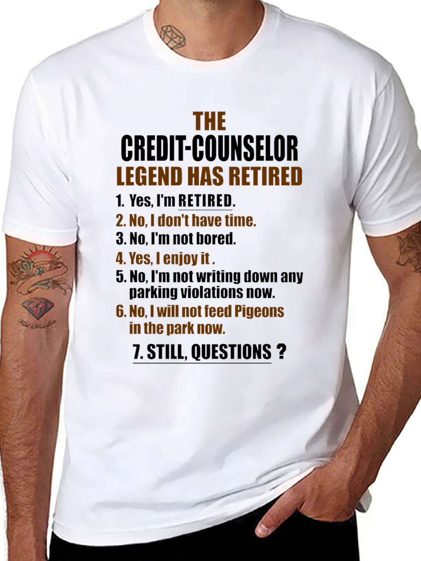 Retired Credit Counselor Legend T-Shirt