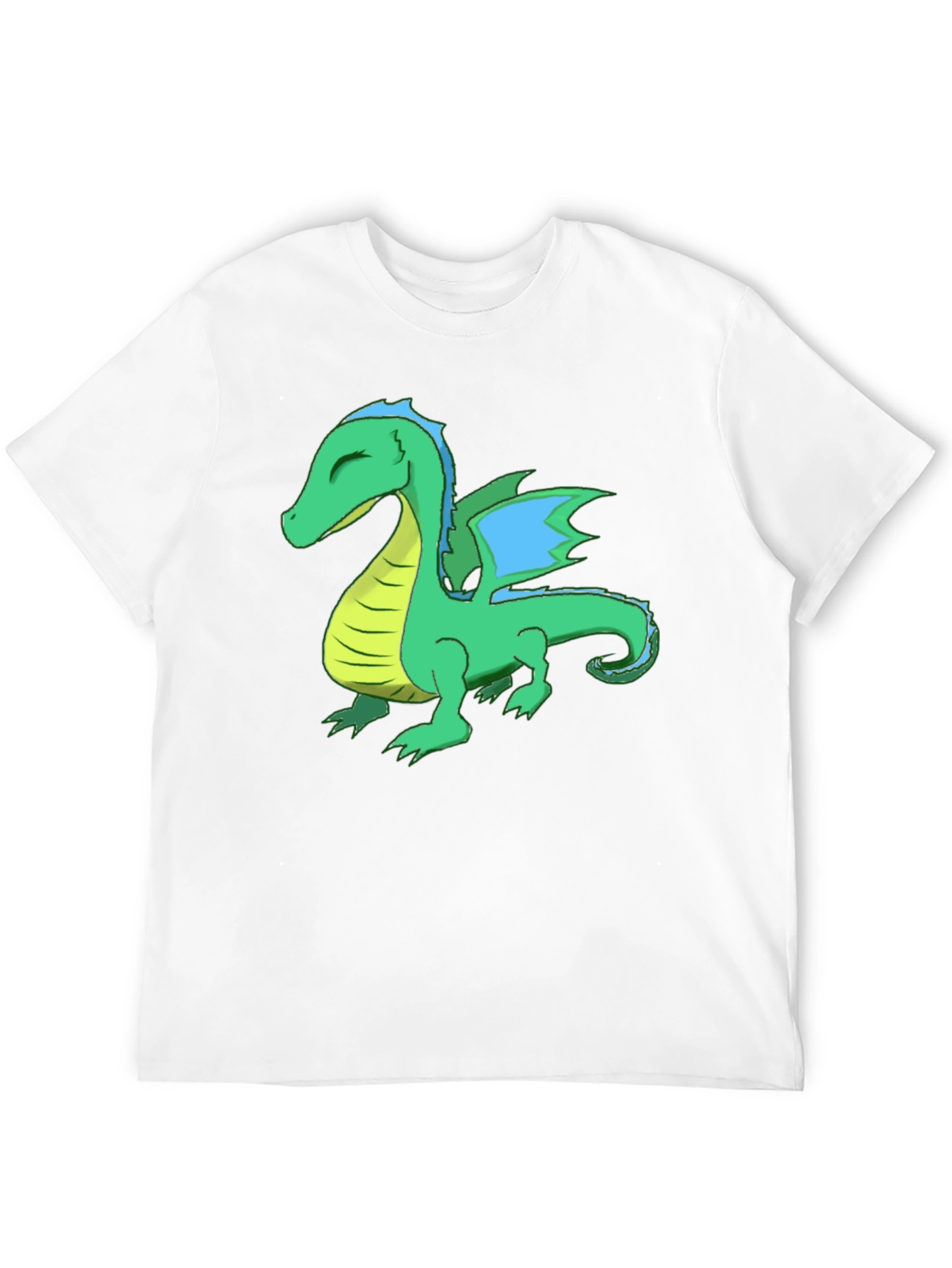 Dragon Graphic Tee - Black Cotton T-Shirt