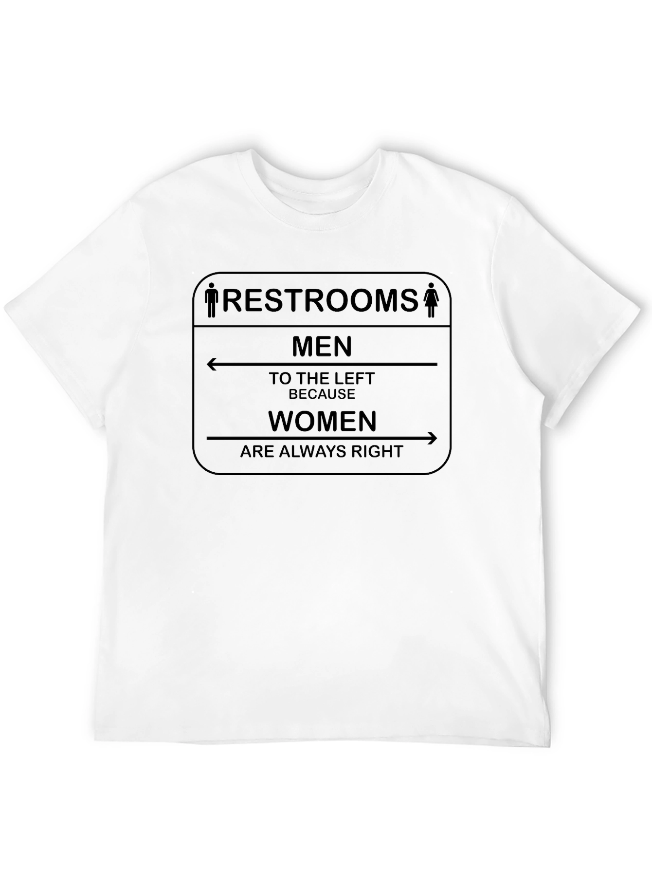 Funny Mens Restroom Humor Graphic T-Shirt