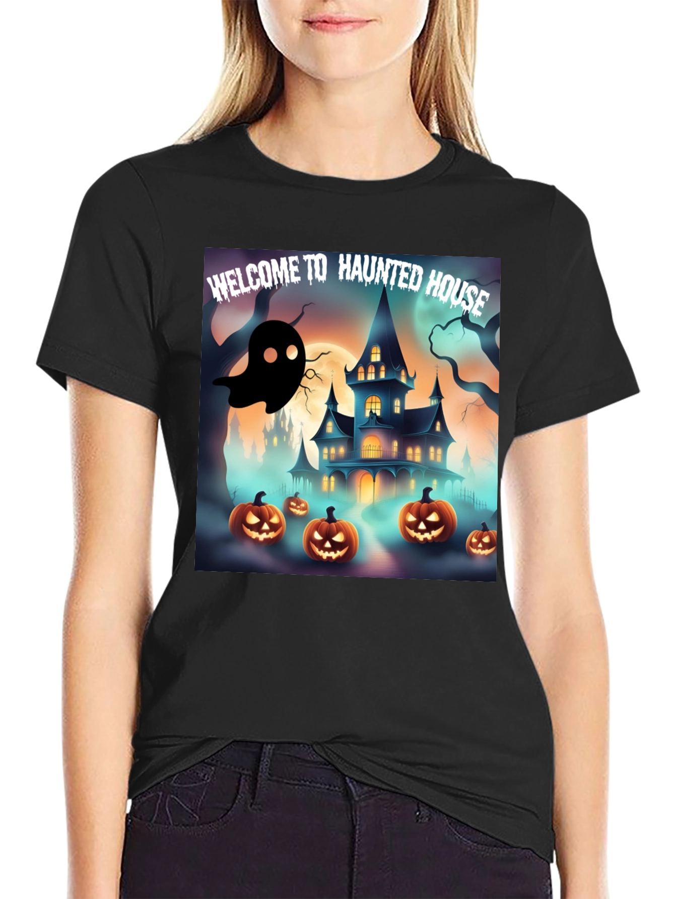 Haunted House Halloween T-Shirt