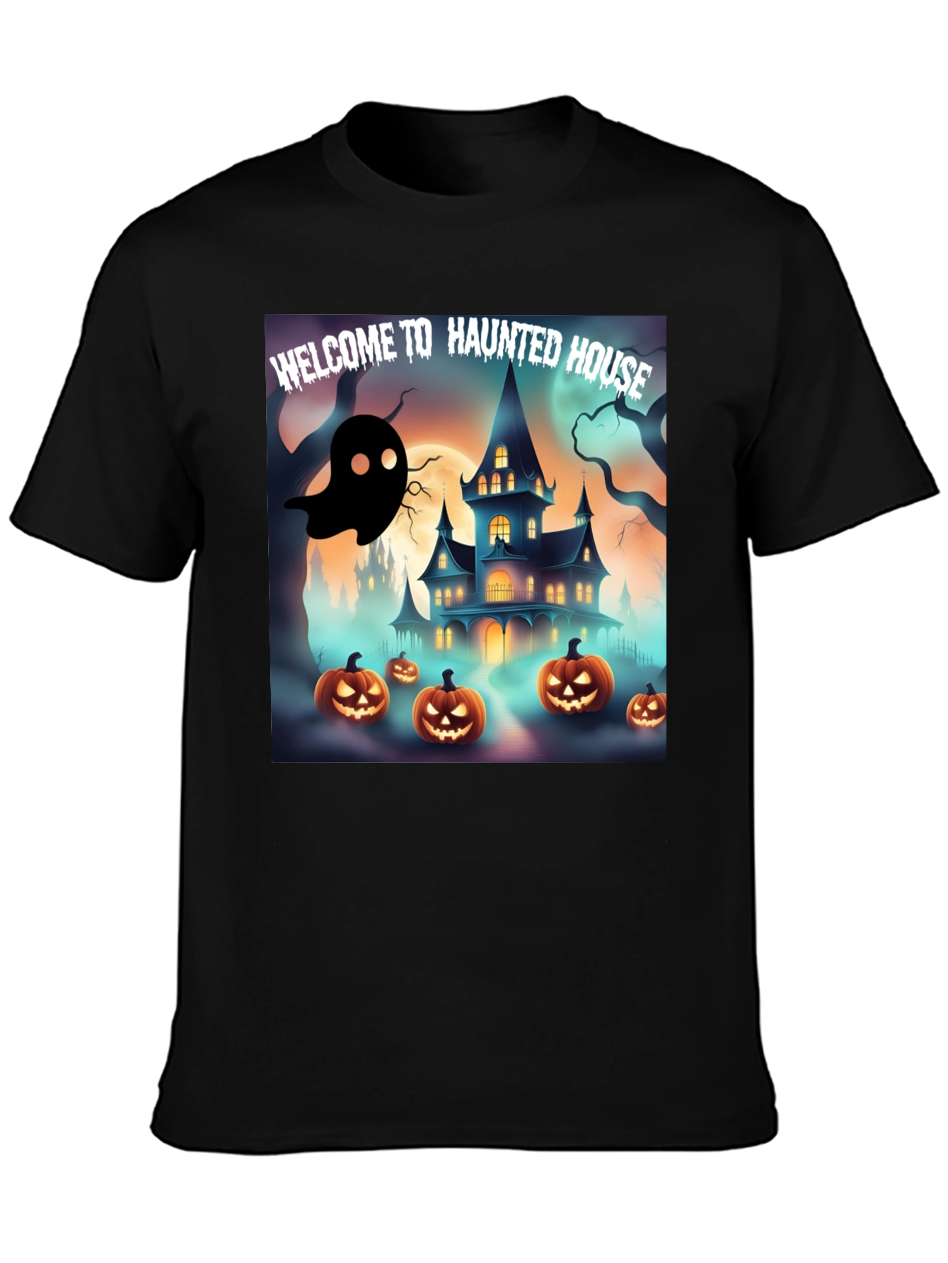 Haunted House Halloween T-Shirt