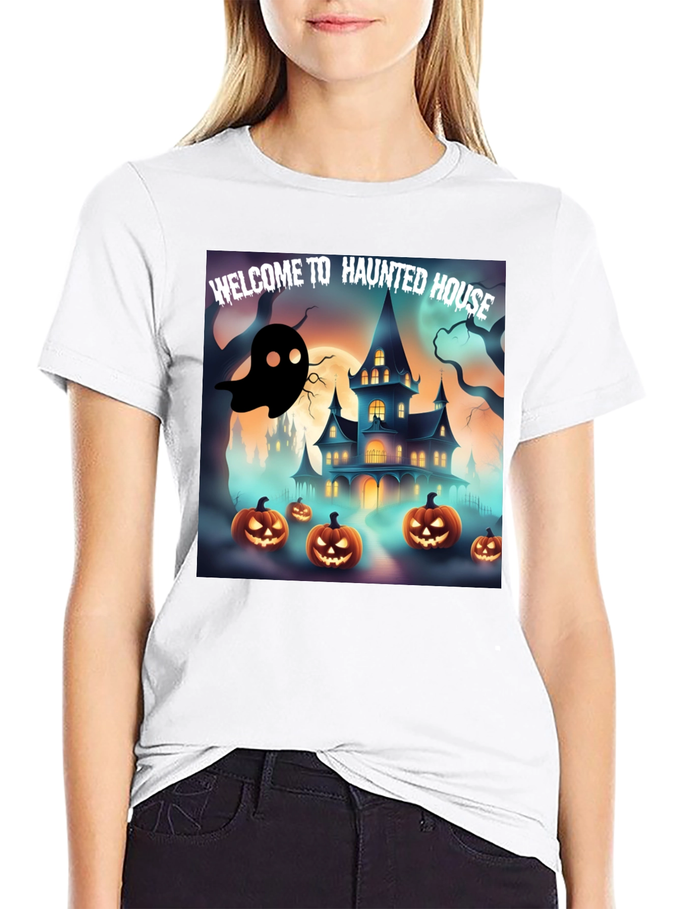 Haunted House Halloween T-Shirt