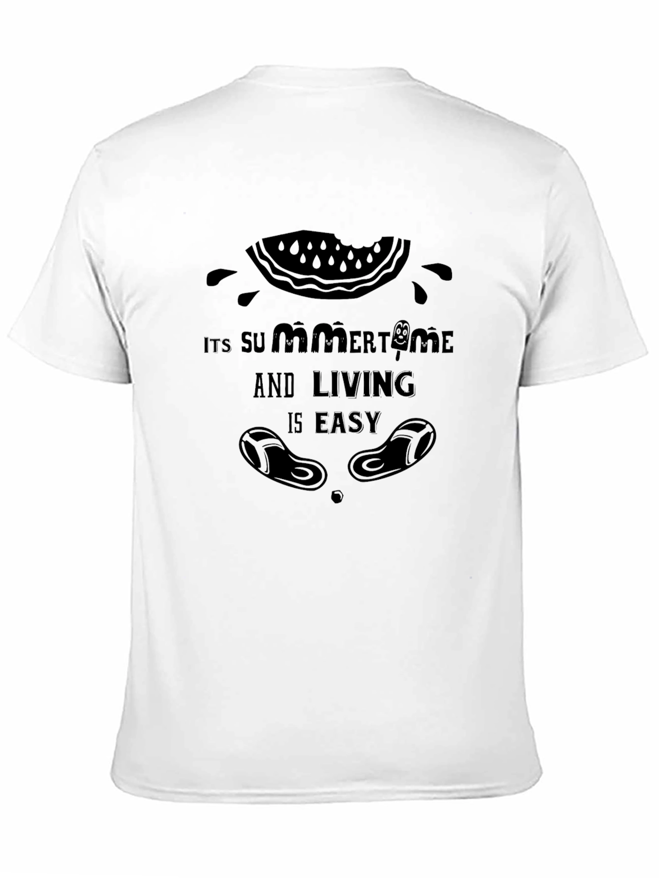 Summer Time Black T-Shirt