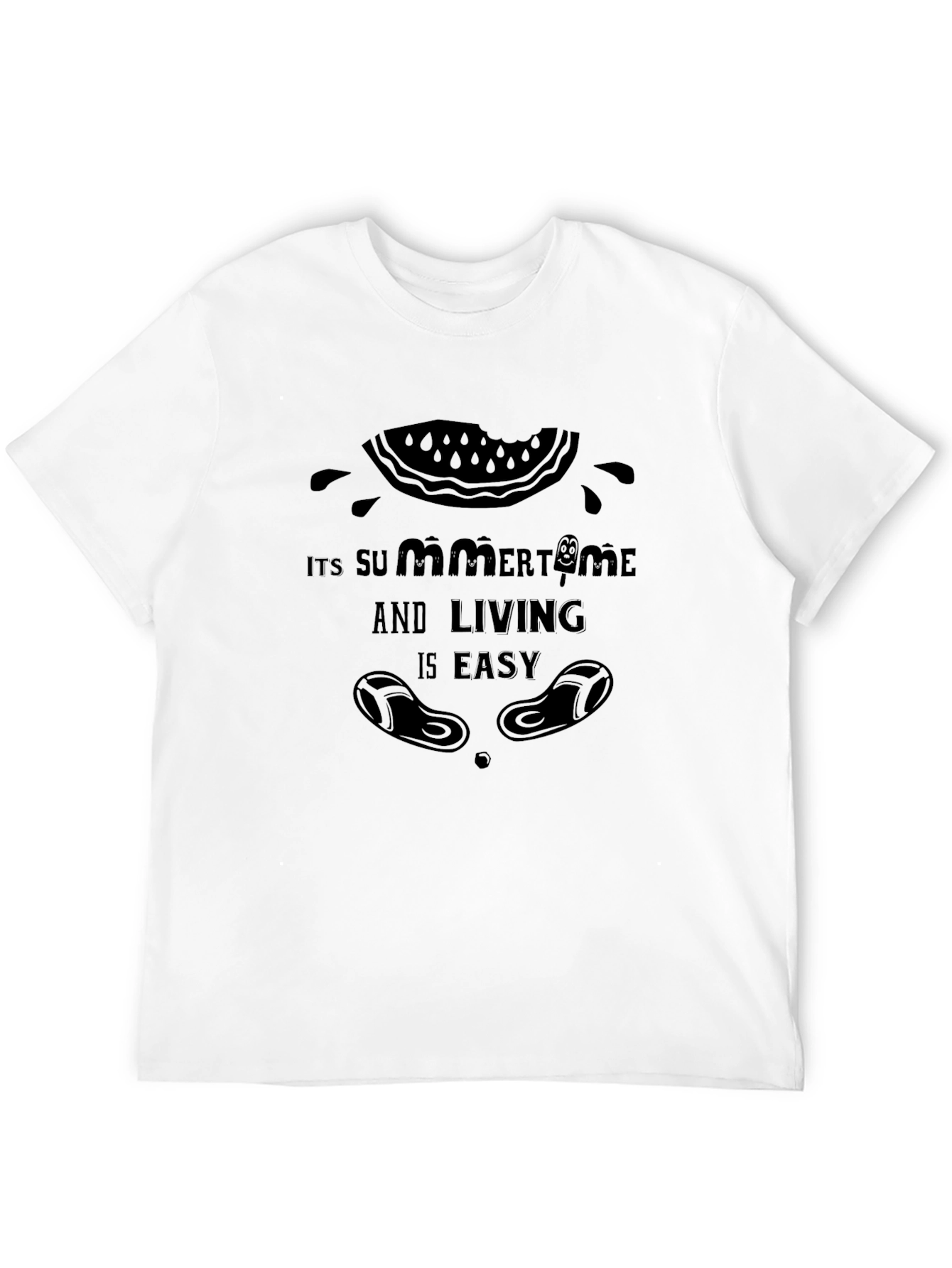 Summer Time Black T-Shirt