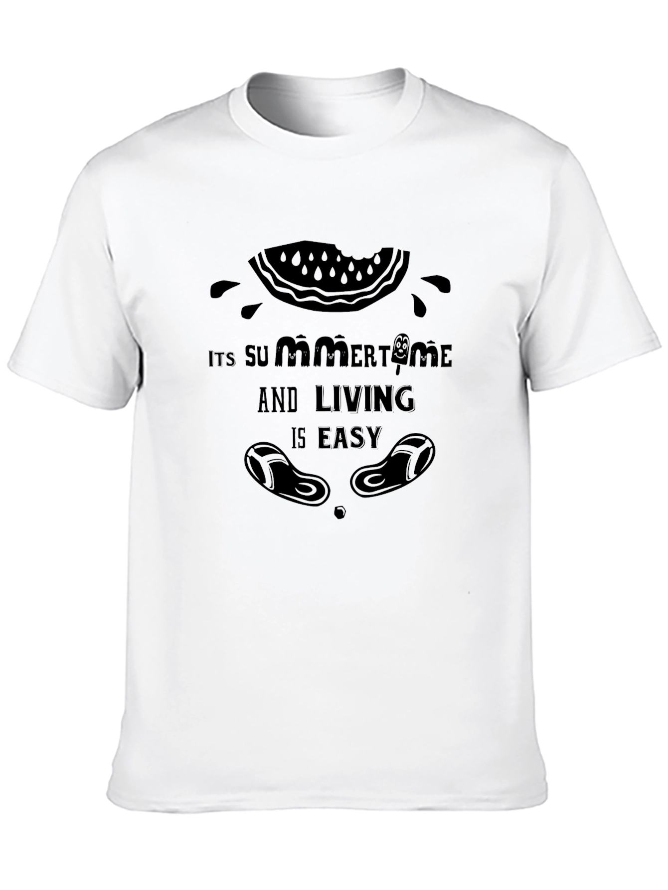 Summer Time Black T-Shirt