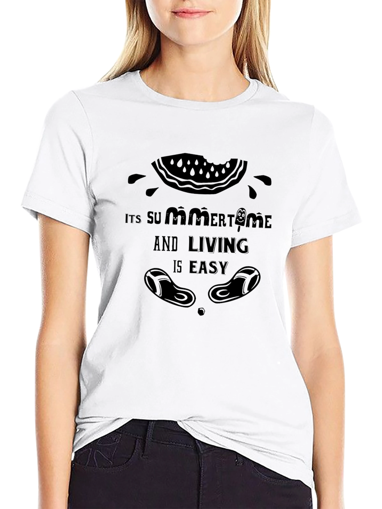 Summer Time Black T-Shirt