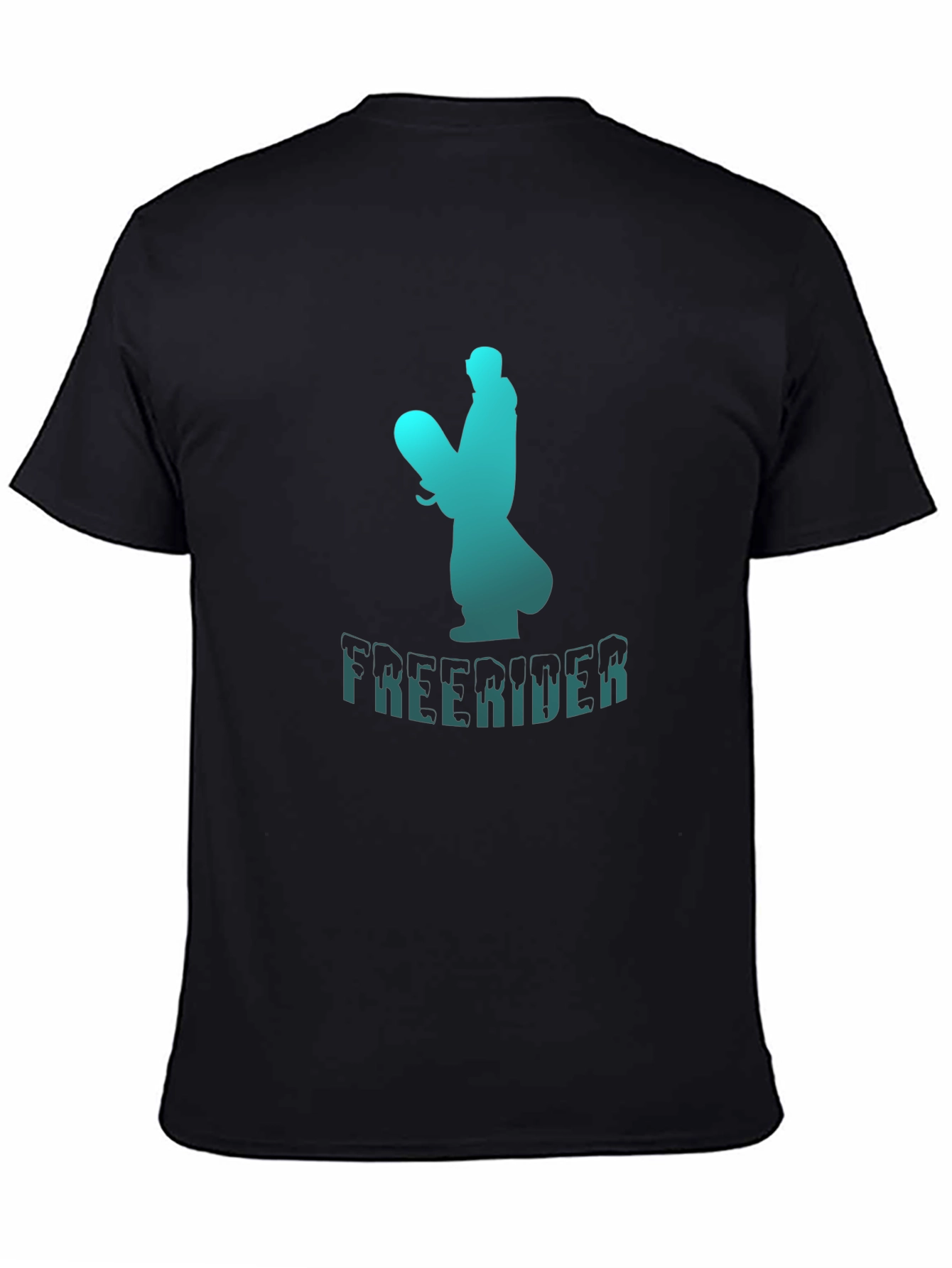Freerider Graphic Tee - Black Cotton Blend