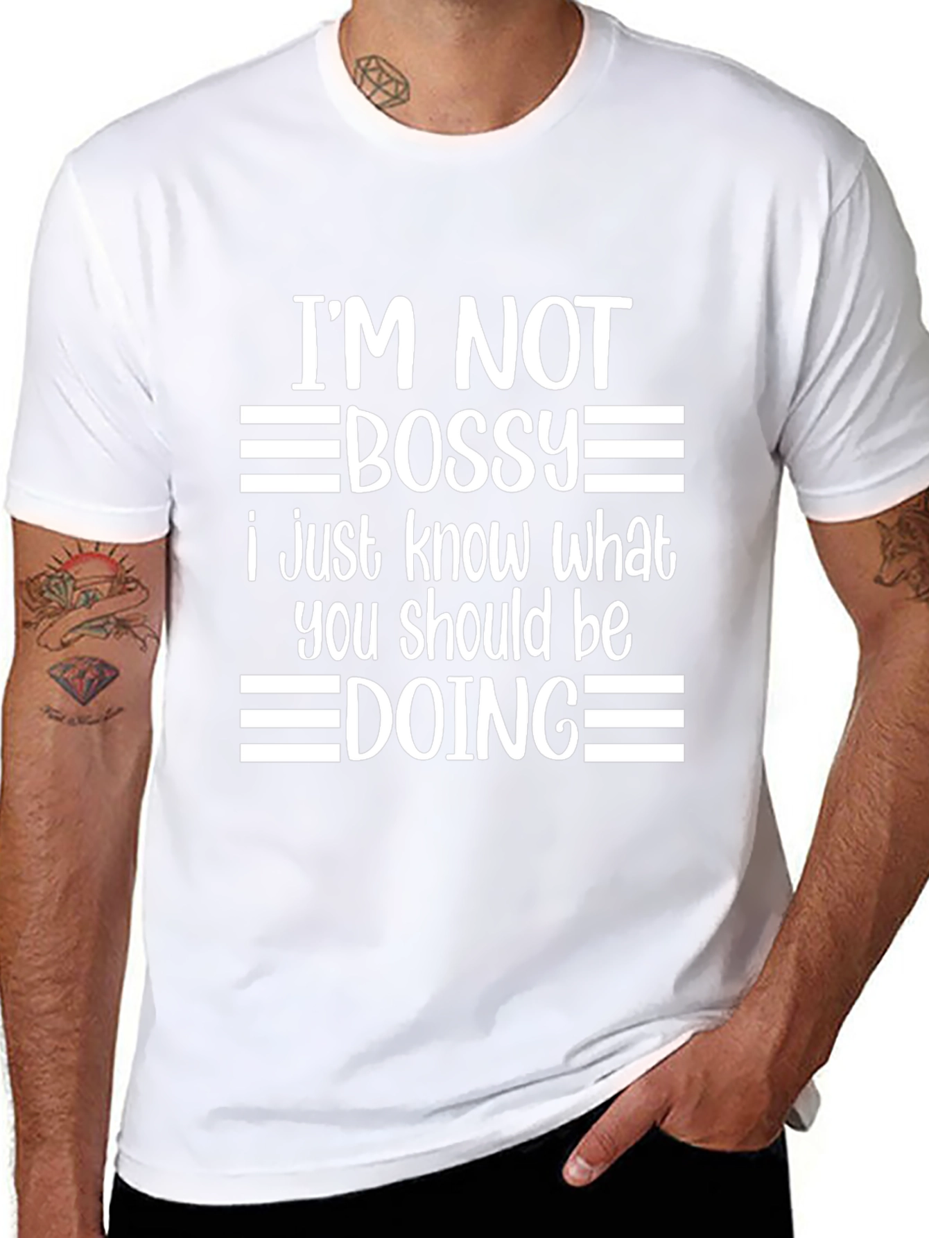 Im Not Bossy Graphic Tee - Funny Slogan Shirt