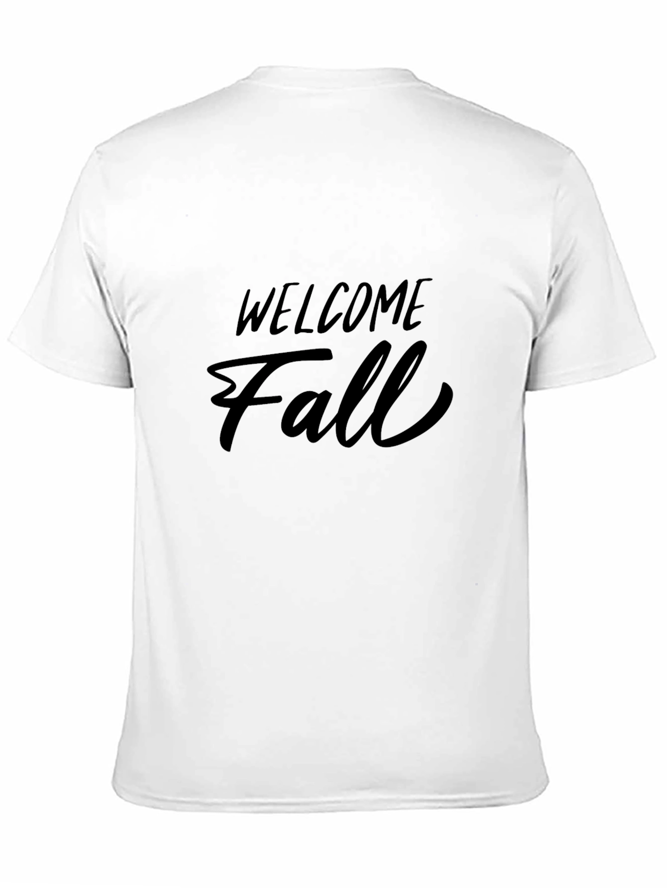 Welcome Fall Black Graphic T-Shirt