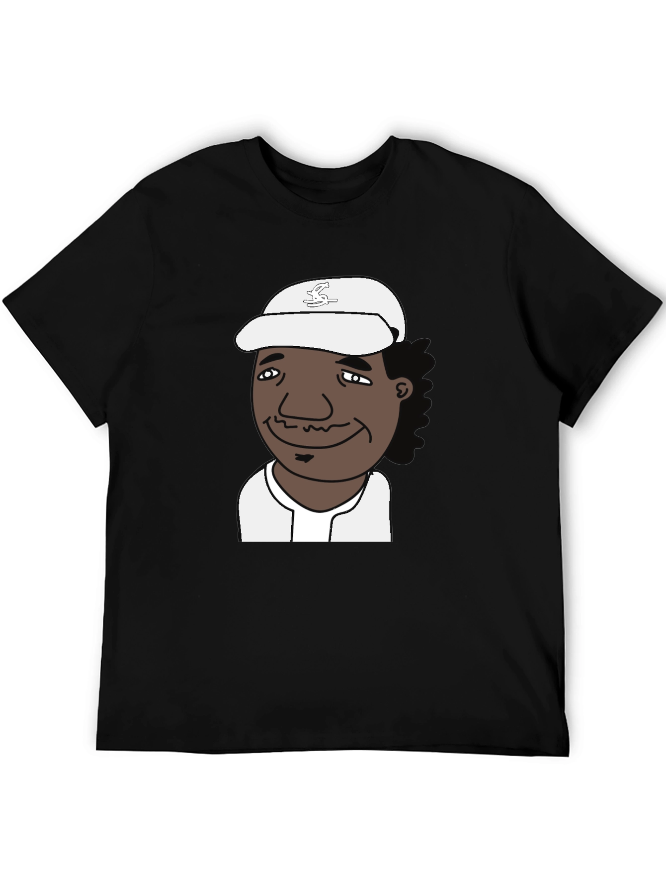 Cartoon Character Black T-Shirt