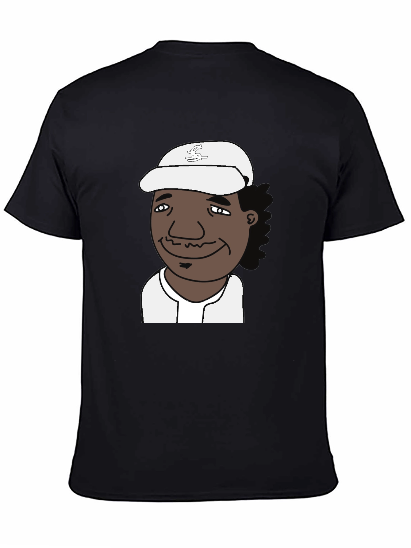 Cartoon Character Black T-Shirt