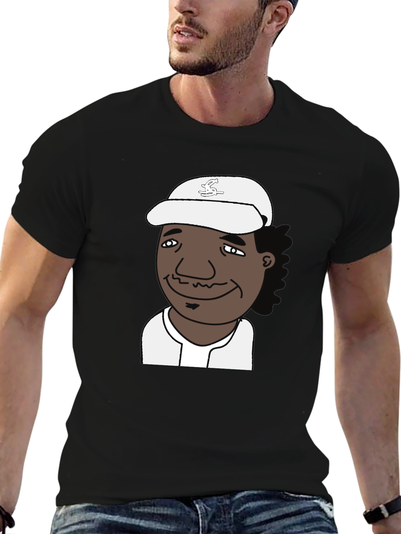 Cartoon Character Black T-Shirt