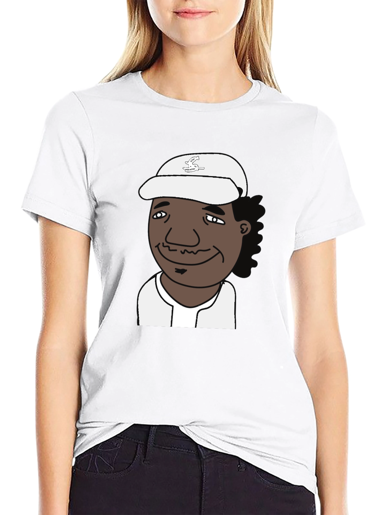 Cartoon Character Black T-Shirt